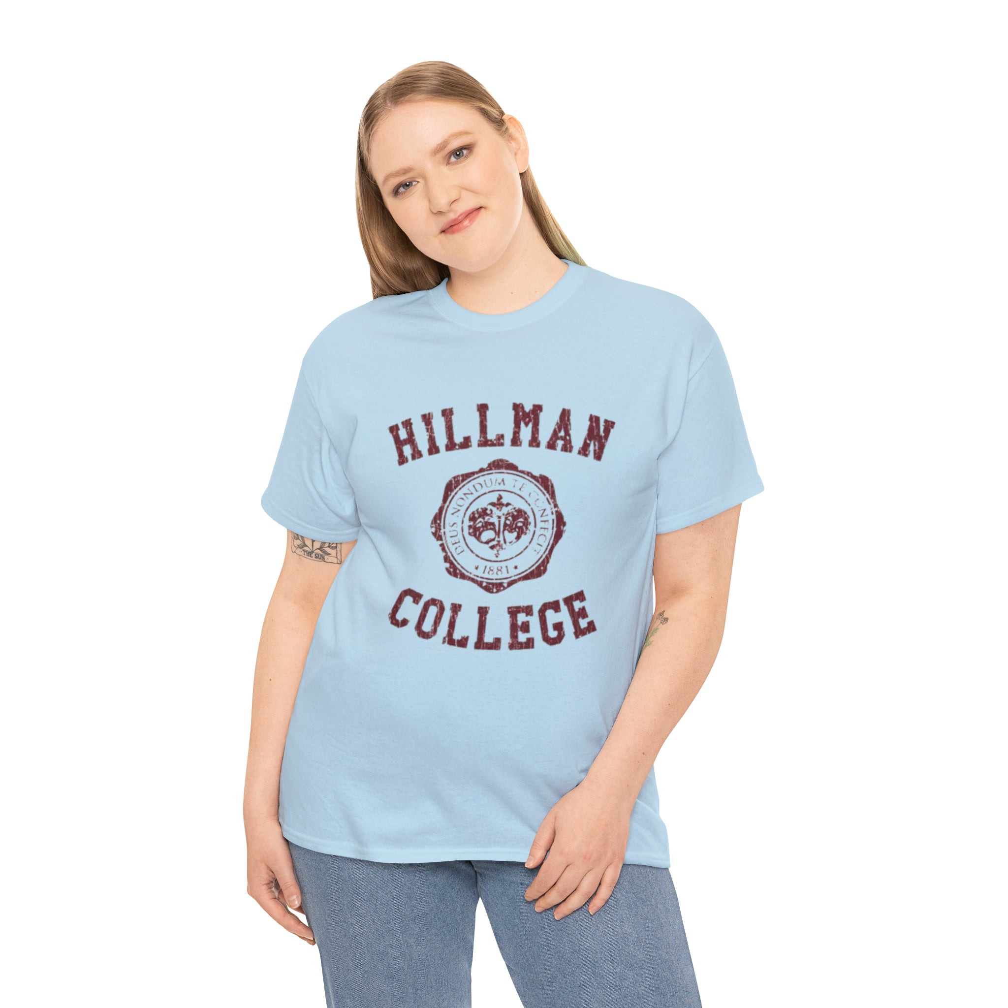 Hillman College- Unisex Heavy Cotton T-Shirt - Creations by Chris and Carlos