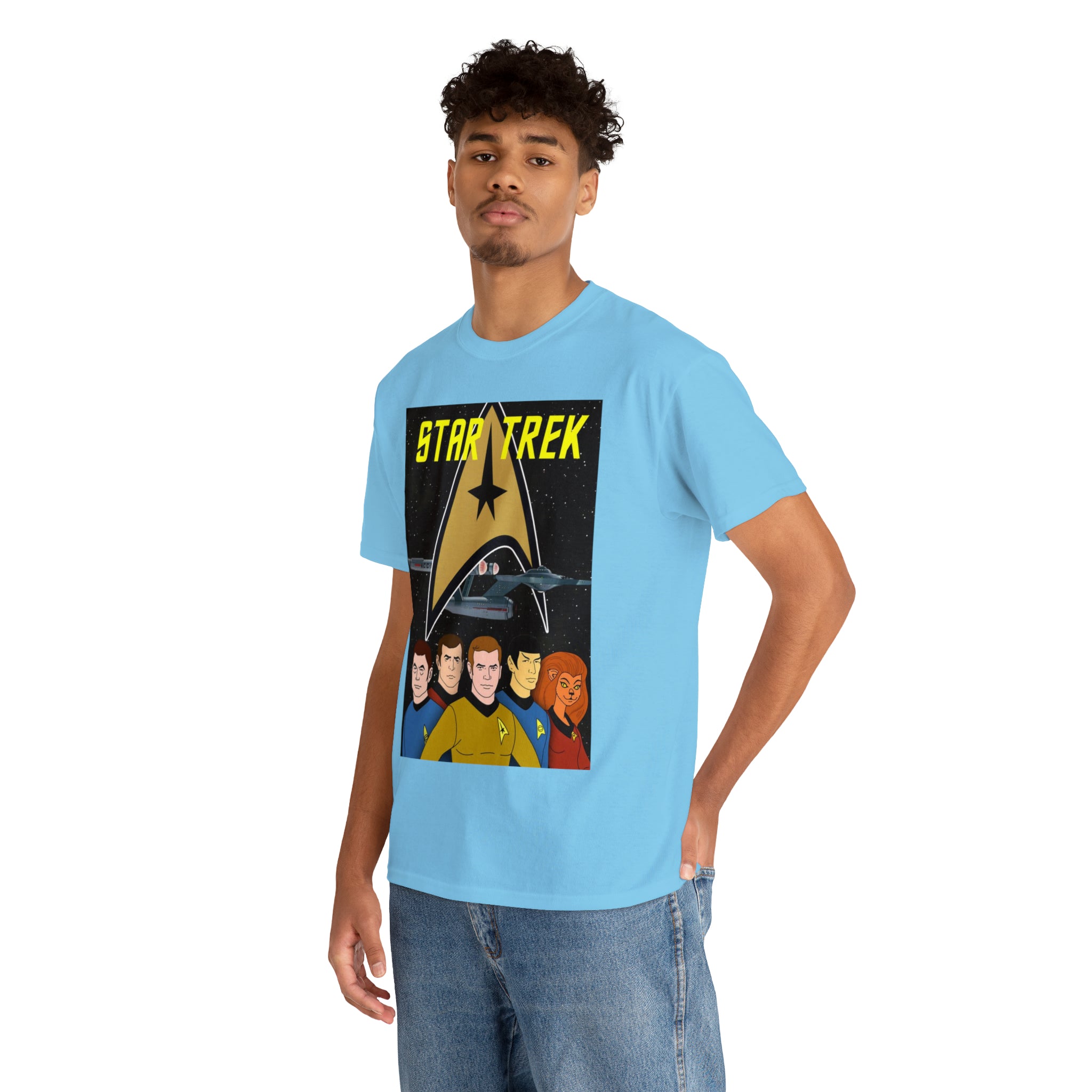 Star Trek Cartoon- Unisex Heavy Cotton T-Shirt - Creations by Chris and Carlos