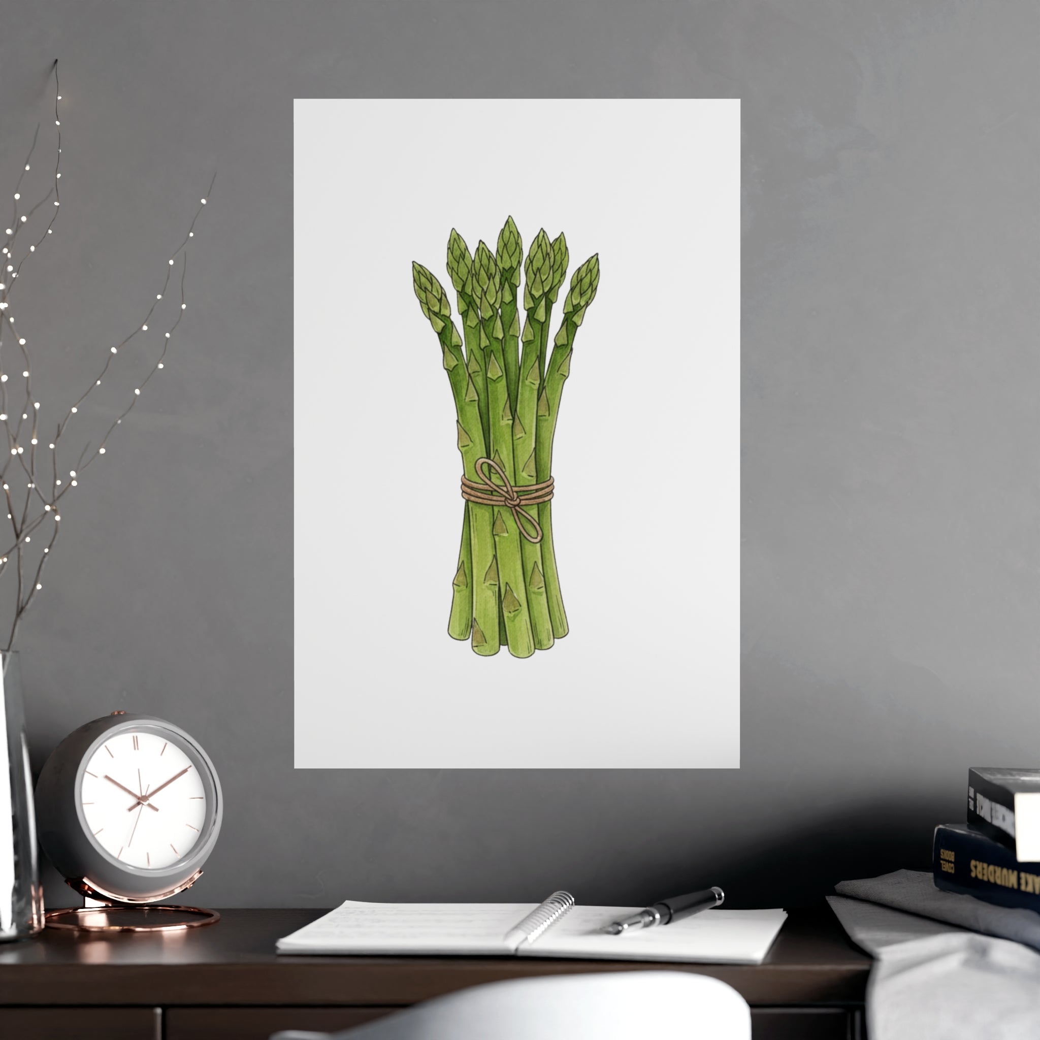 Asparagus Botanical Poster — Minimal Kitchen Wall Art (Vertical & Horizontal) - Creations by Chris and Carlos