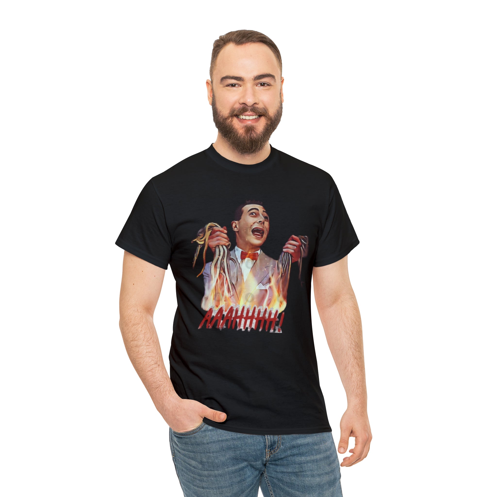 Pee Wee Herman-  Unisex Heavy Cotton T-Shirt - Creations by Chris and Carlos