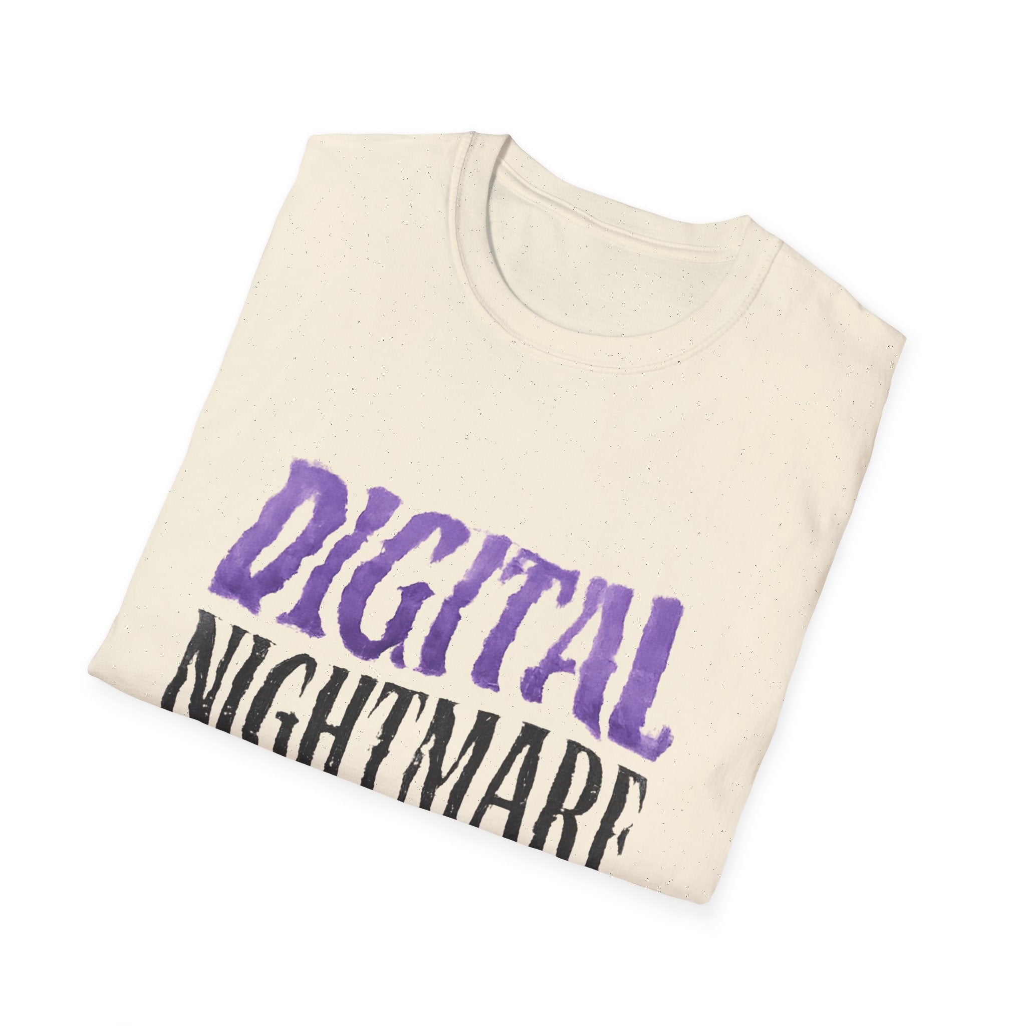 Digital Nightmare T-Shirt — Gothic Purple Graphic Tee - Creations by Chris and Carlos