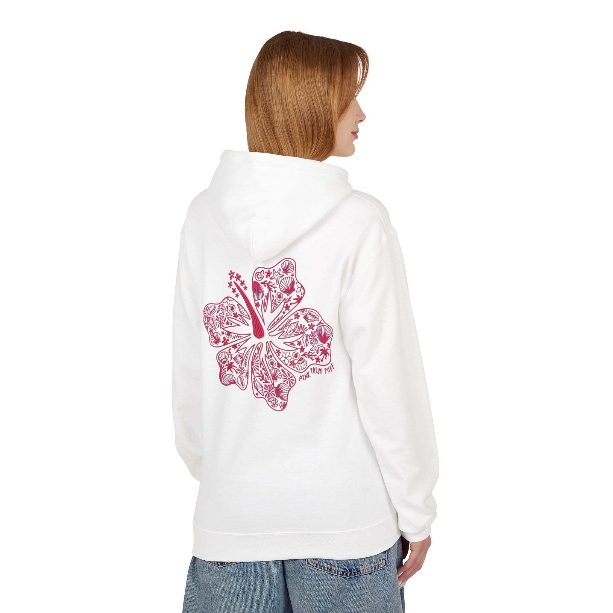 Pinkie Bluff Inspired Floral Graphic Hoodie — Vintage Botanical Note Print - Creations by Chris and Carlos
