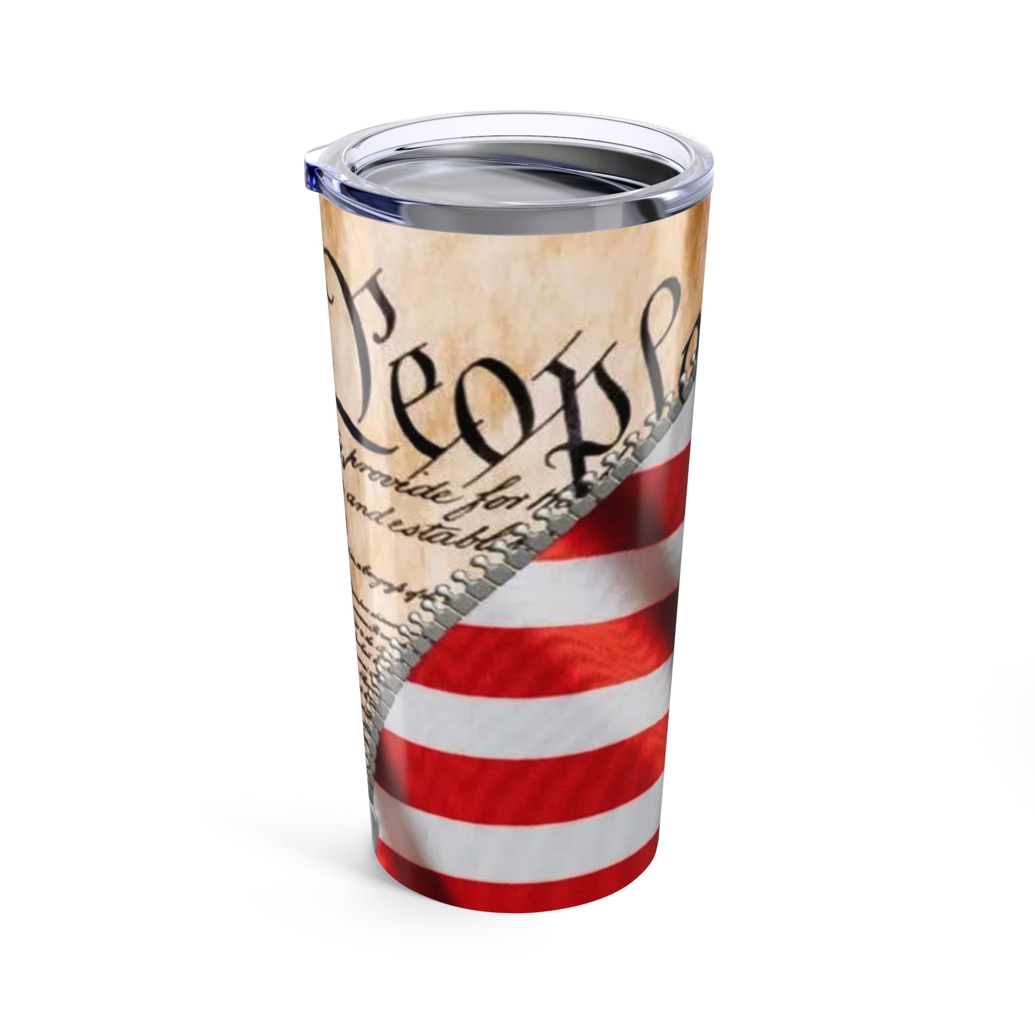 20oz Patriotic "We the People" Tumbler – American Flag Constitution Travel Cup - Creations by Chris and Carlos