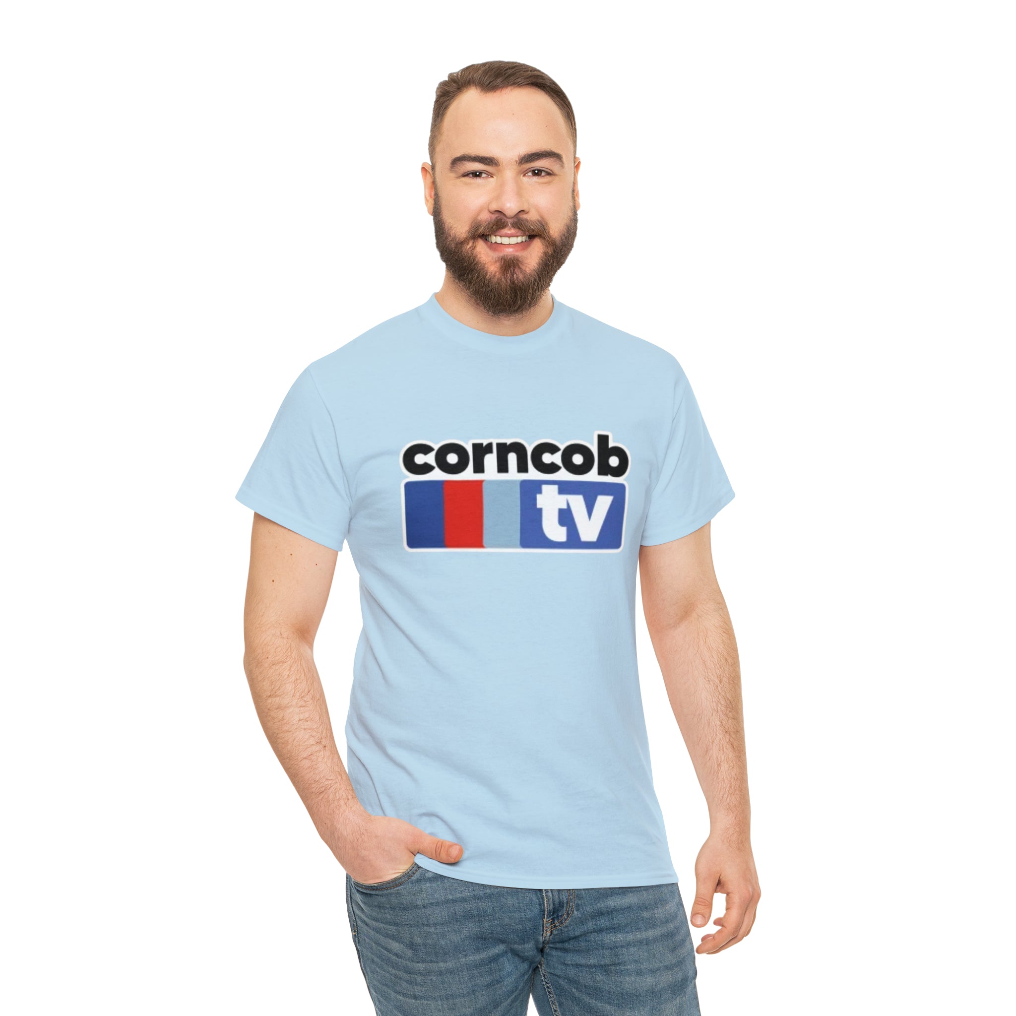 Corncob Tv- Unisex Heavy Cotton T-Shirt - Creations by Chris and Carlos