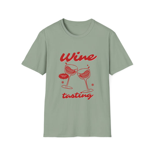 Wine Tasting T-Shirt — Clinking Glasses Wine Lover Shirt - Creations by Chris and Carlos