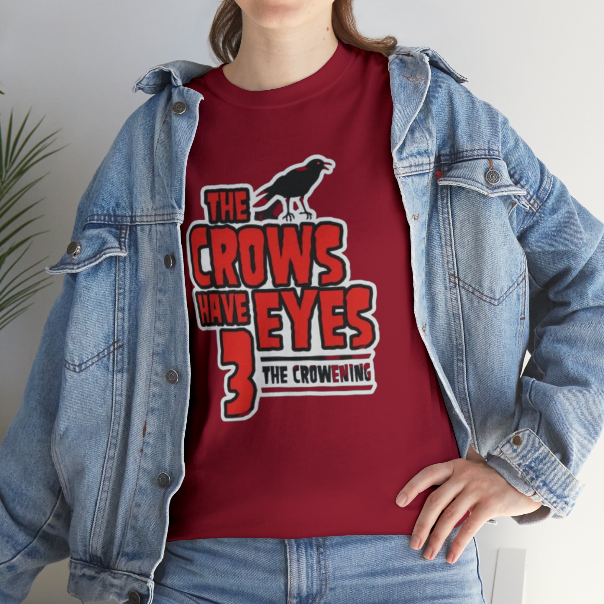 The Crows have eyes 3- Unisex Heavy Cotton T-Shirt - Creations by Chris and Carlos