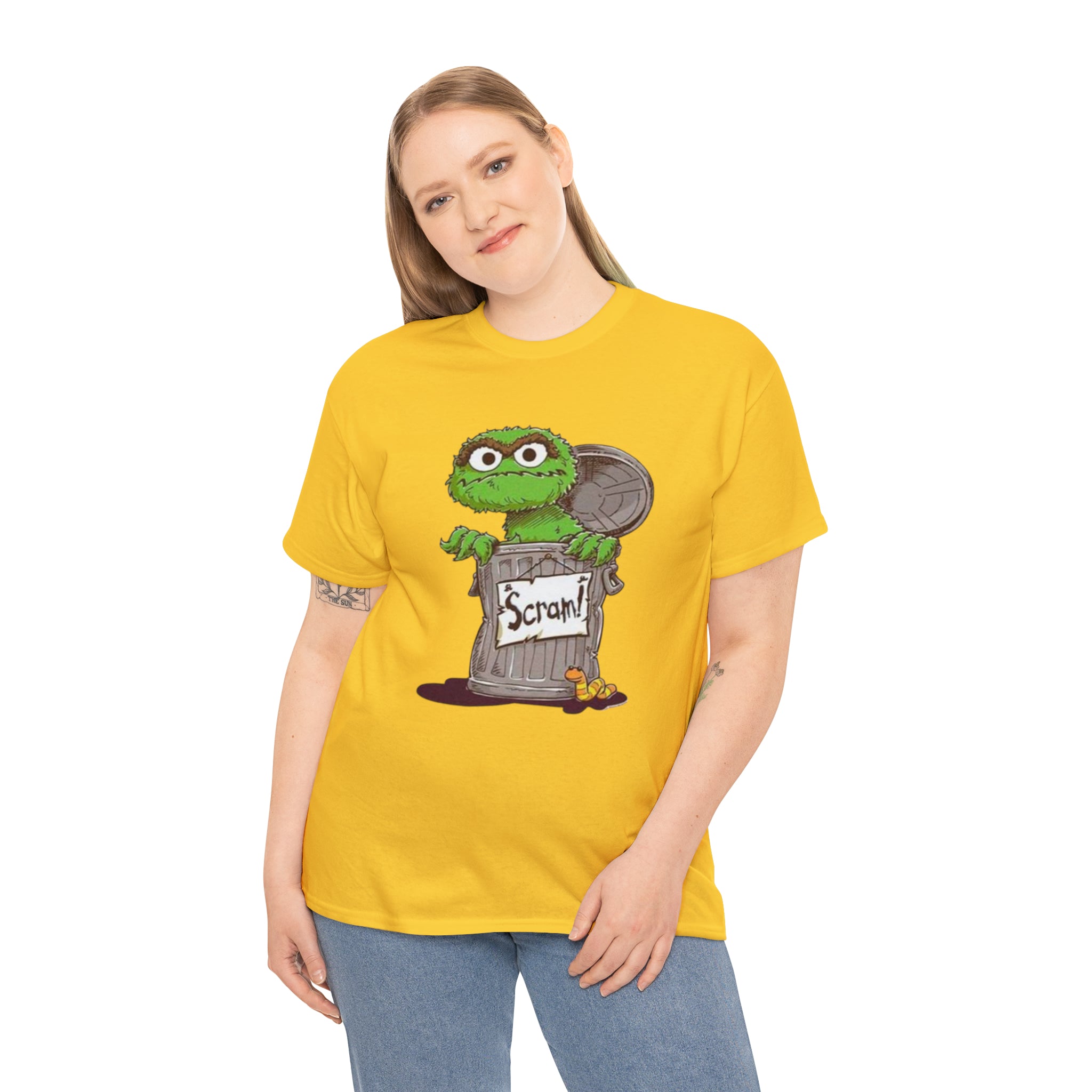 Oscar the Grouch- Unisex Heavy Cotton T-Shirt - Creations by Chris and Carlos