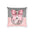 Pink Disco Skull Pillow — Checkered Gothic Kawaii Decorative Throw Pillow