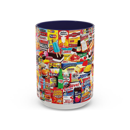 Vintage Snack Packaging Collage Coffee Mug (11/15oz) - Creations by Chris and Carlos
