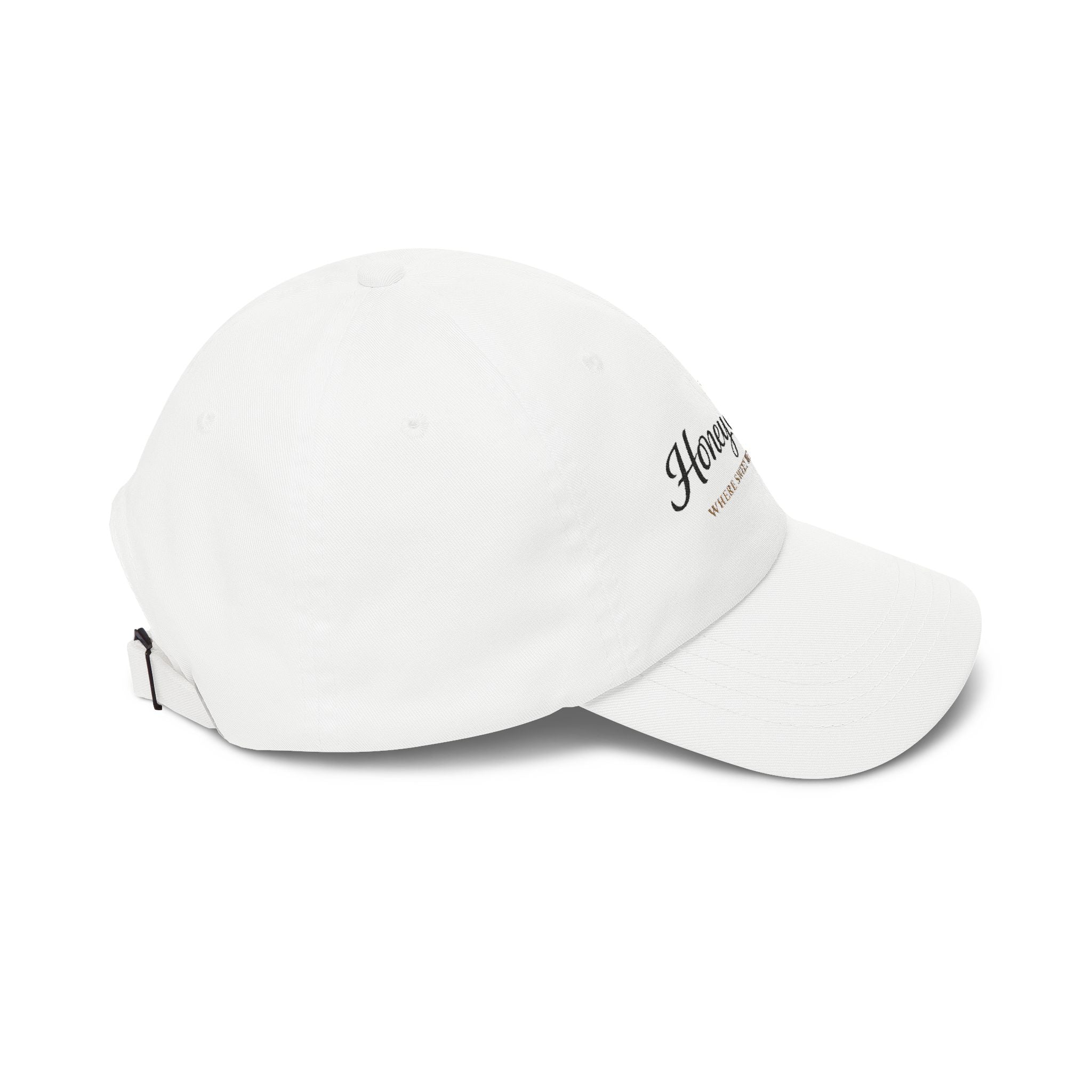 Dad Cap — Honey & Hive Embroidered Bee Logo Hat - Creations by Chris and Carlos