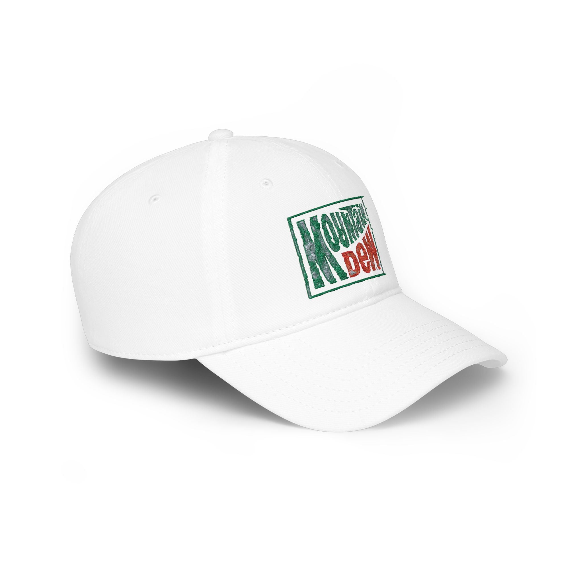 Mountain Dew Retro Logo Baseball Cap — Distressed Vintage Soda Hat - Creations by Chris and Carlos