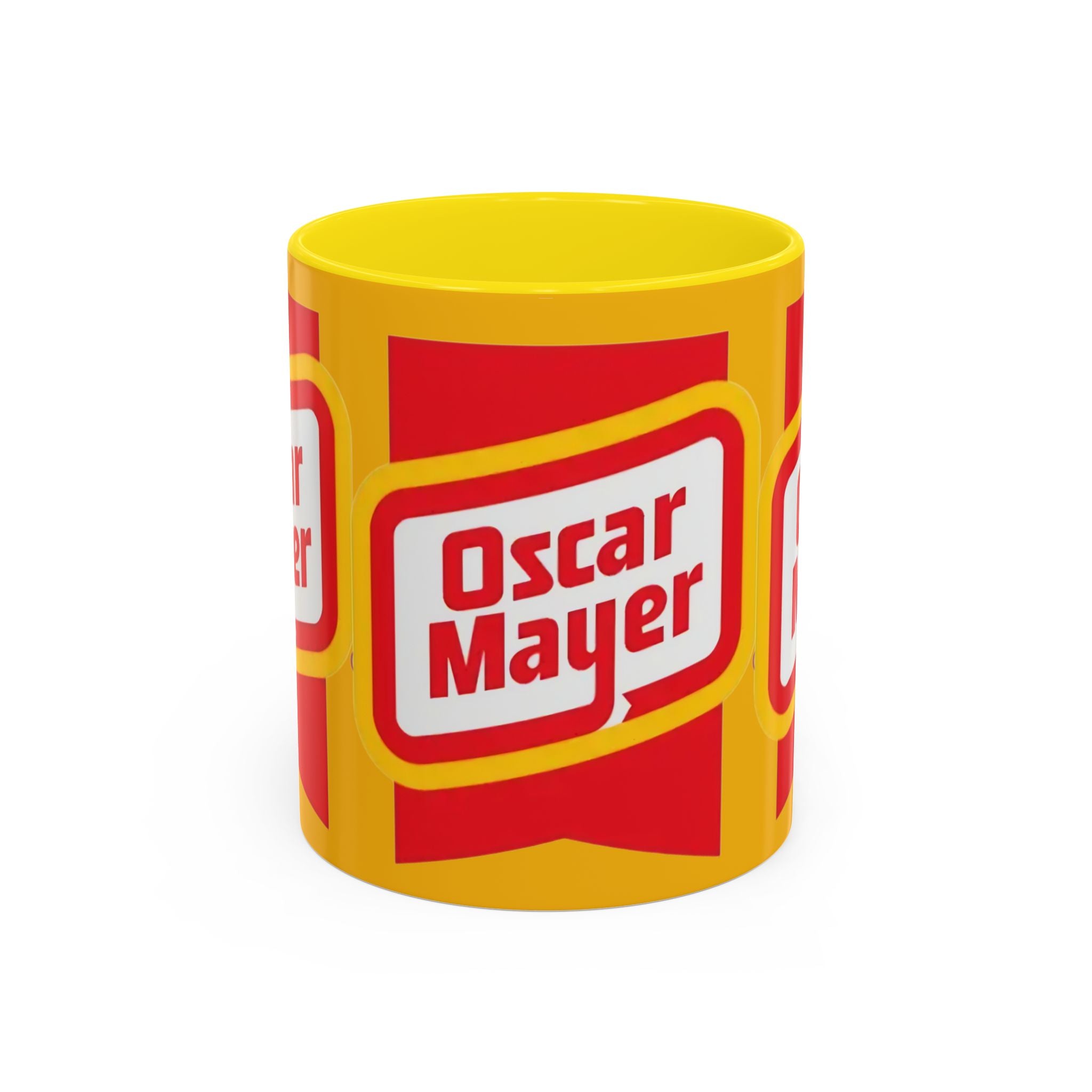 Accent Mug — Retro Oscar Mayer Logo Coffee Cup (11/15 oz) - Creations by Chris and Carlos