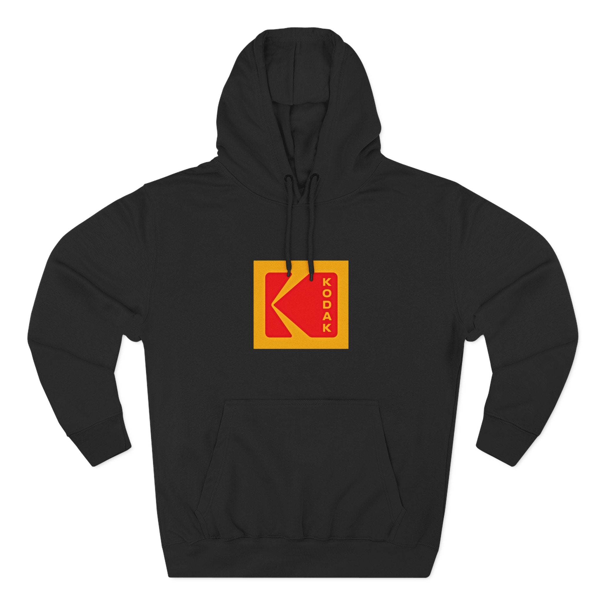 Kodak Logo Hoodie — Vintage Film Brand Graphic Fleece Hoodie - Creations by Chris and Carlos