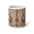 20oz Jumbo Mug — Vintage Floral Checkerboard Pattern