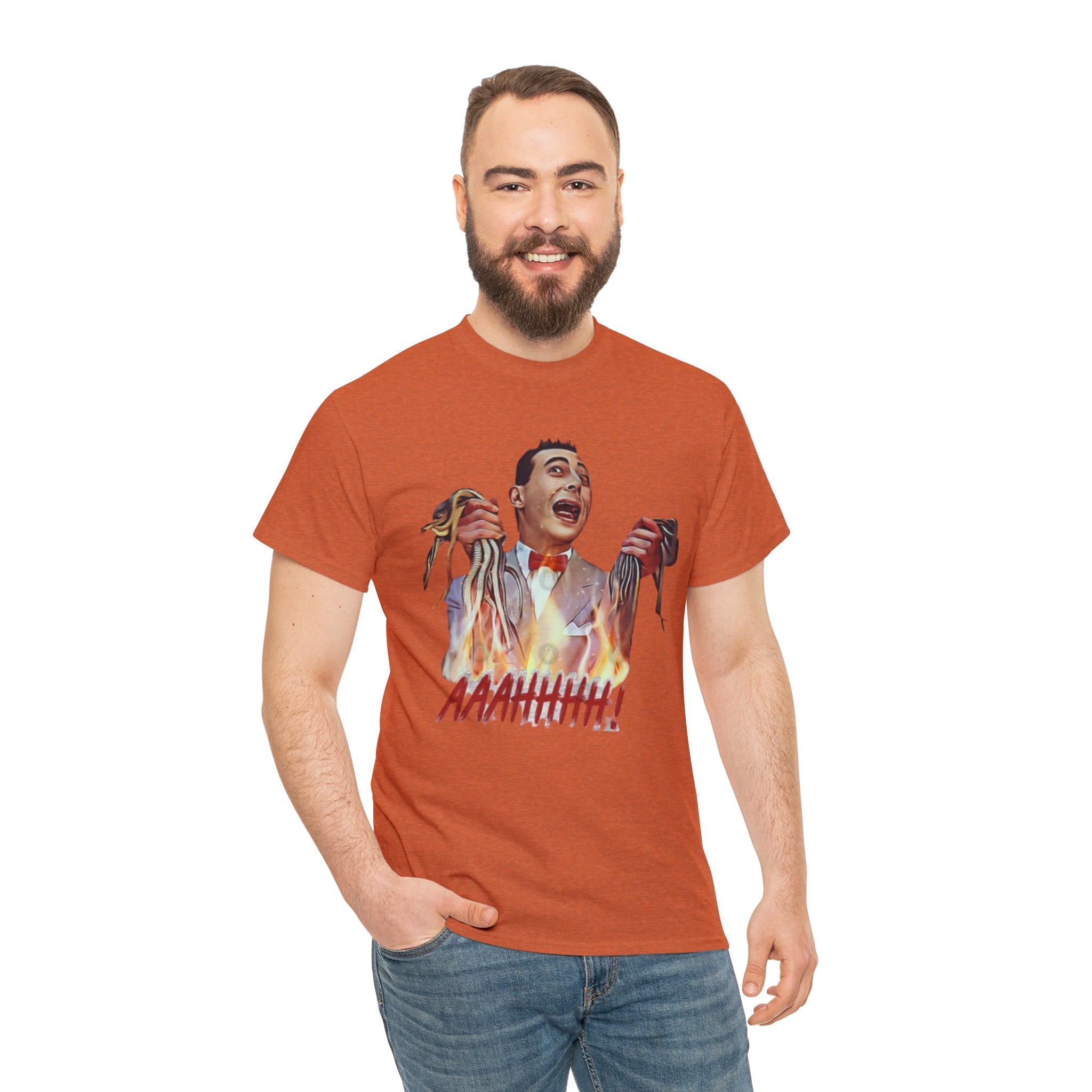 Pee Wee Herman-  Unisex Heavy Cotton T-Shirt - Creations by Chris and Carlos