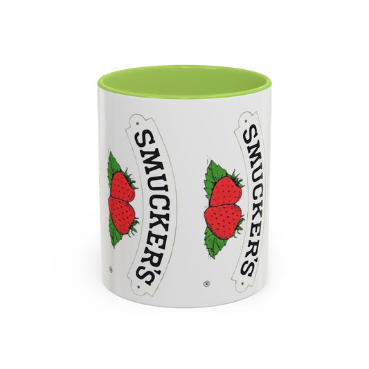Smucker’s Strawberry Logo Accent Coffee Mug (11/15oz) - Creations by Chris and Carlos