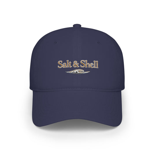 Low Profile Baseball Cap — Subtle Sequin 'Salt Life' Beach Hat - Creations by Chris and Carlos