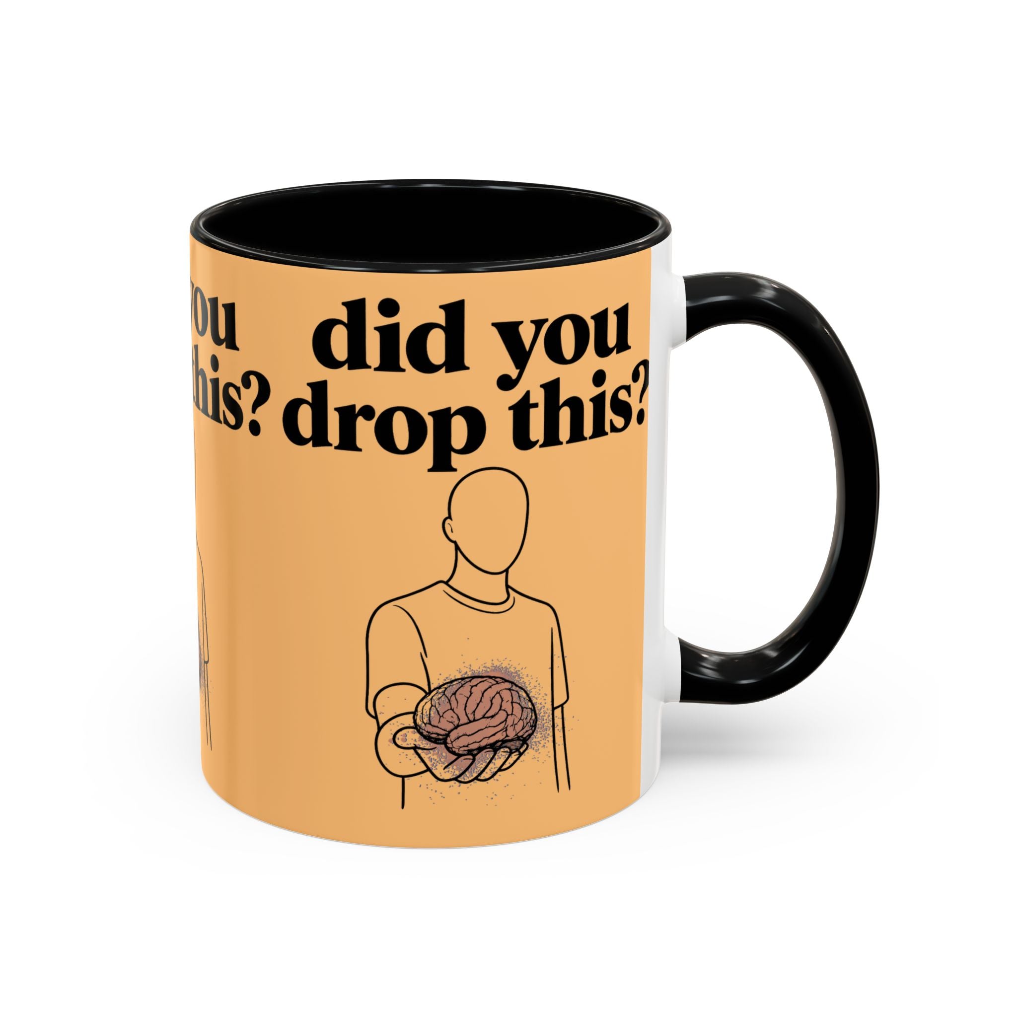 Did You Drop This? Brain Illustration Accent Coffee Mug - Creations by Chris and Carlos