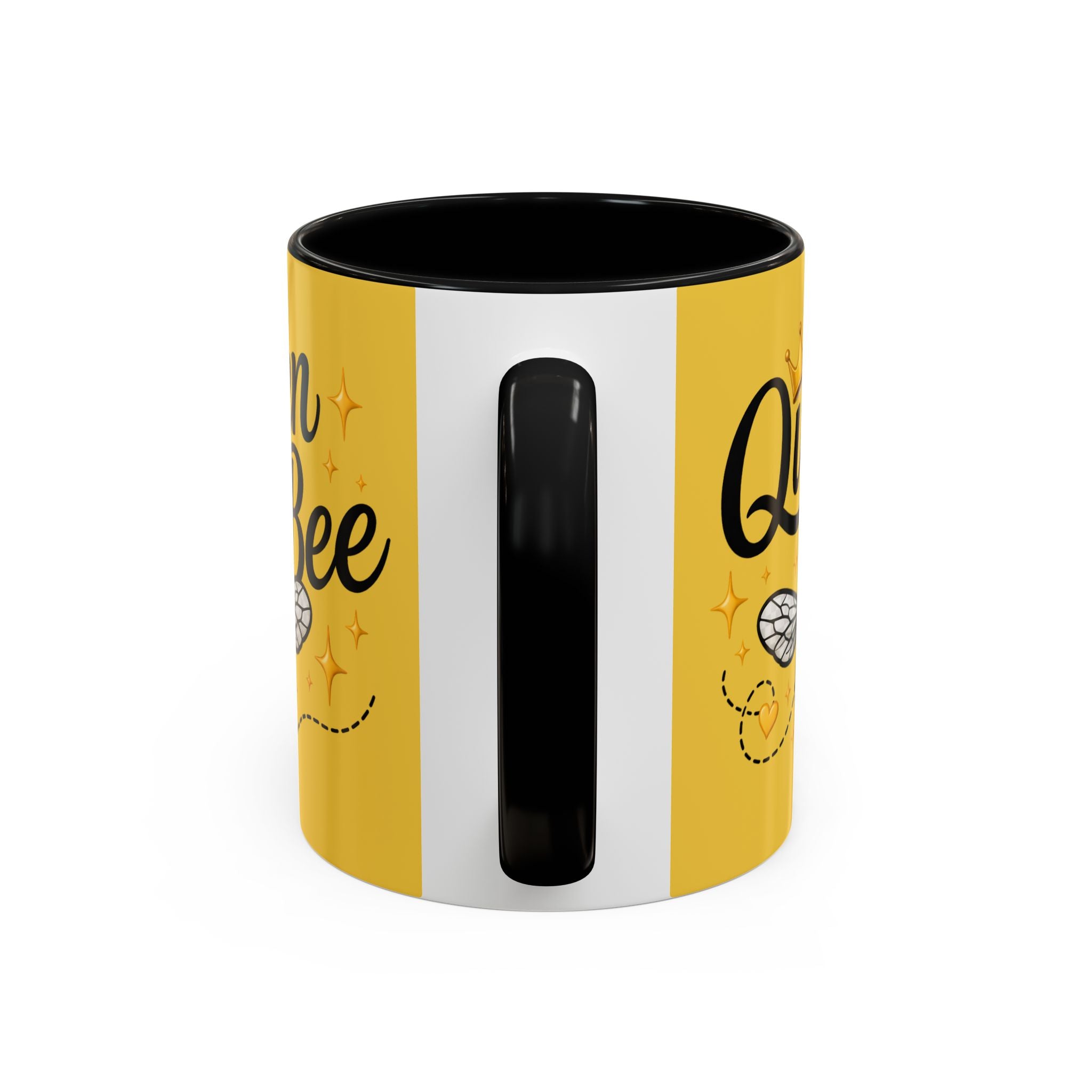 Queen Bee Coffee Mug — Floral Bee Accent Mug (11/15oz) - Creations by Chris and Carlos