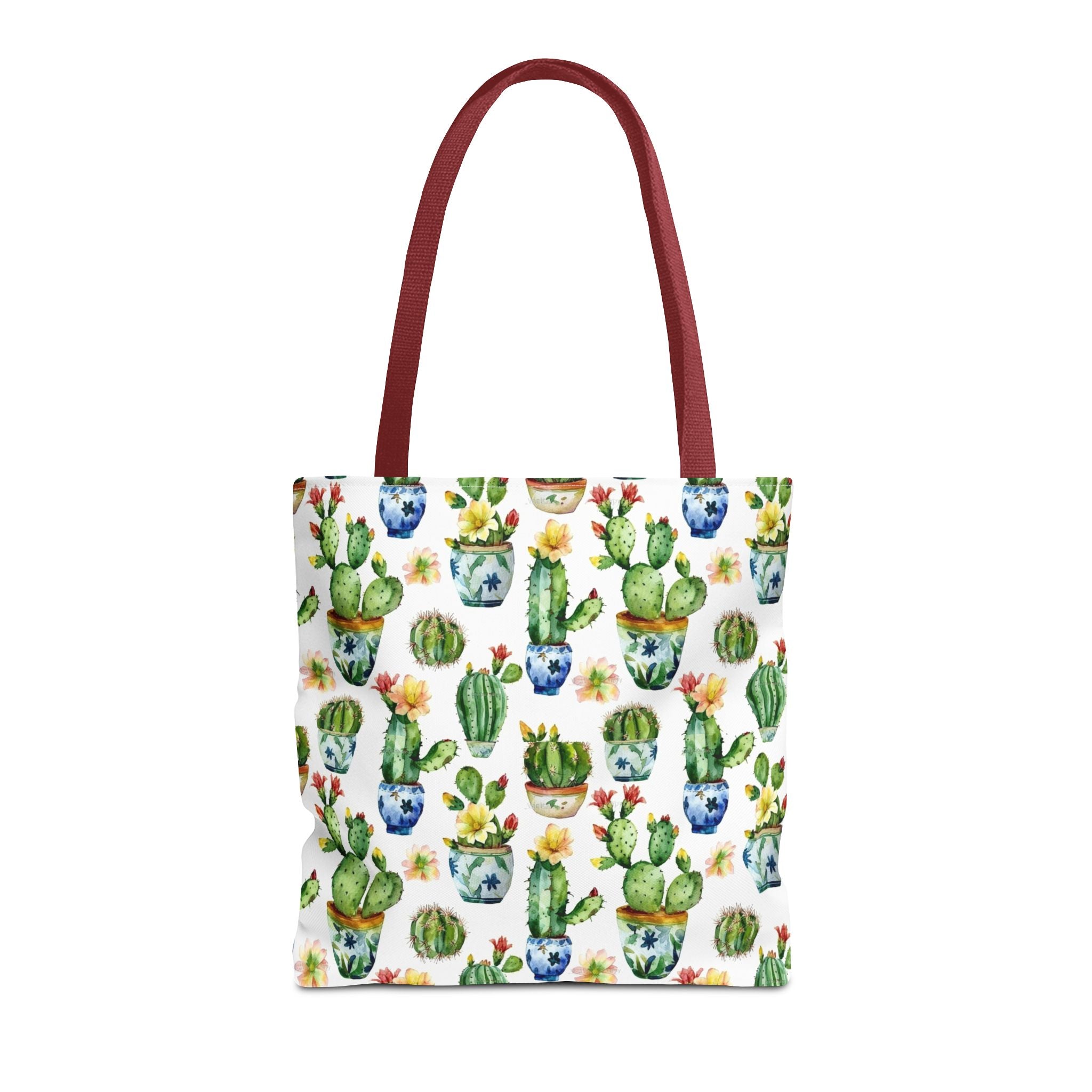 Sol y Alegría (Sun and Joy) Collection- Cactus Succulent Pattern Microfiber Blanket Soft Velveteen Throw for Home & Garden Lovers Cactus Watercolor Tote Bag – Floral Potted Succulent Pattern All-Over Print - Creations by Chris and Carlos