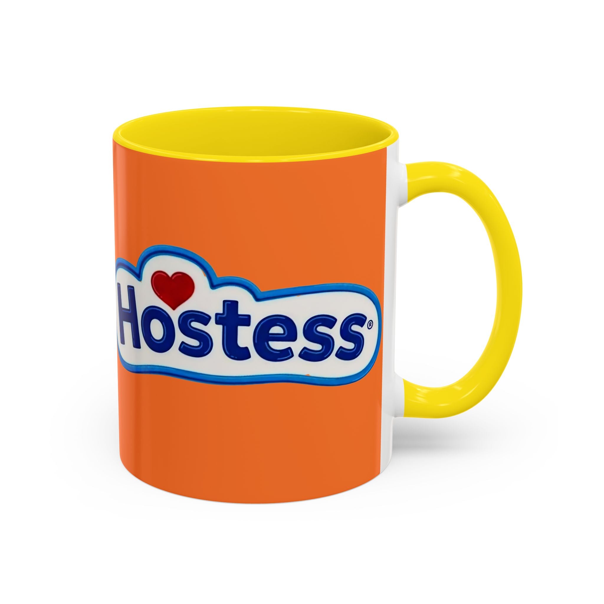 Hostess Logo Accent Coffee Mug — Retro Orange 11/15oz - Creations by Chris and Carlos