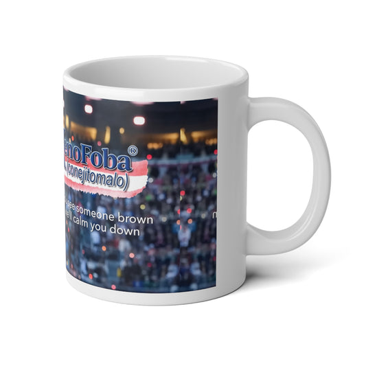 20oz Jumbo Mug — "XenoFobia (conejitoman)" Stadium Photo Coffee Cup - Creations by Chris and Carlos