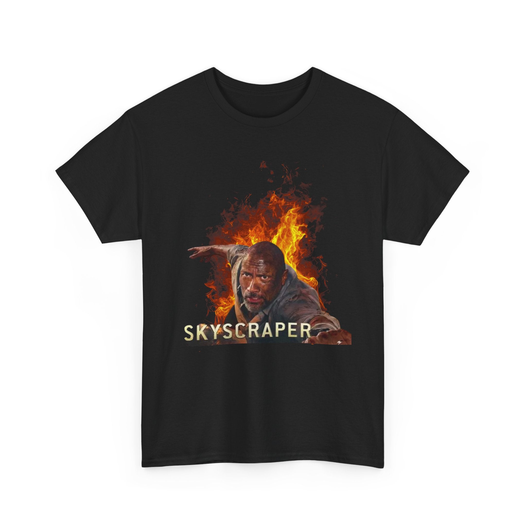 Skyscraper Rescue Tee — Action Movie Inspired Graphic T‑Shirt - Creations by Chris and Carlos