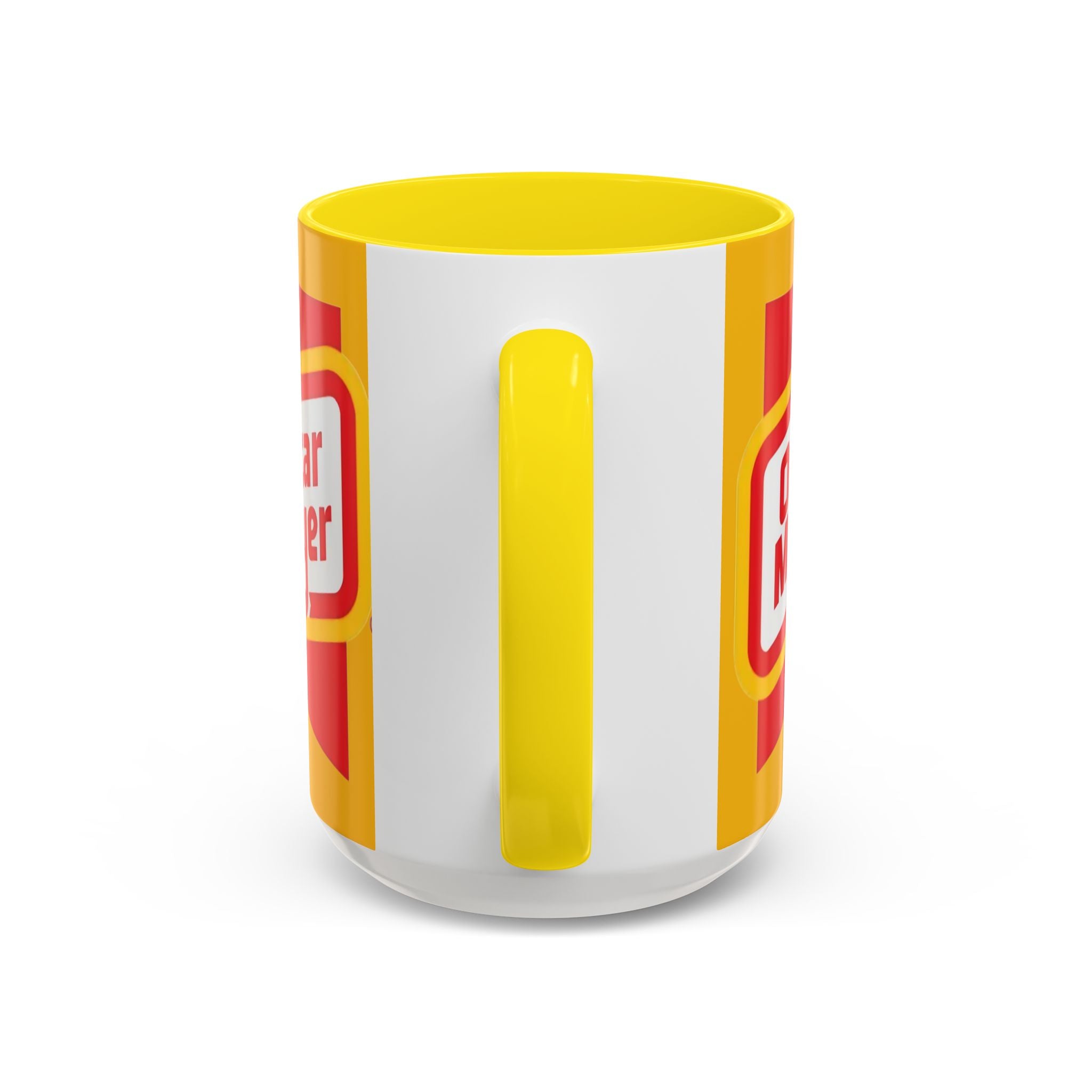 Accent Mug — Retro Oscar Mayer Logo Coffee Cup (11/15 oz) - Creations by Chris and Carlos