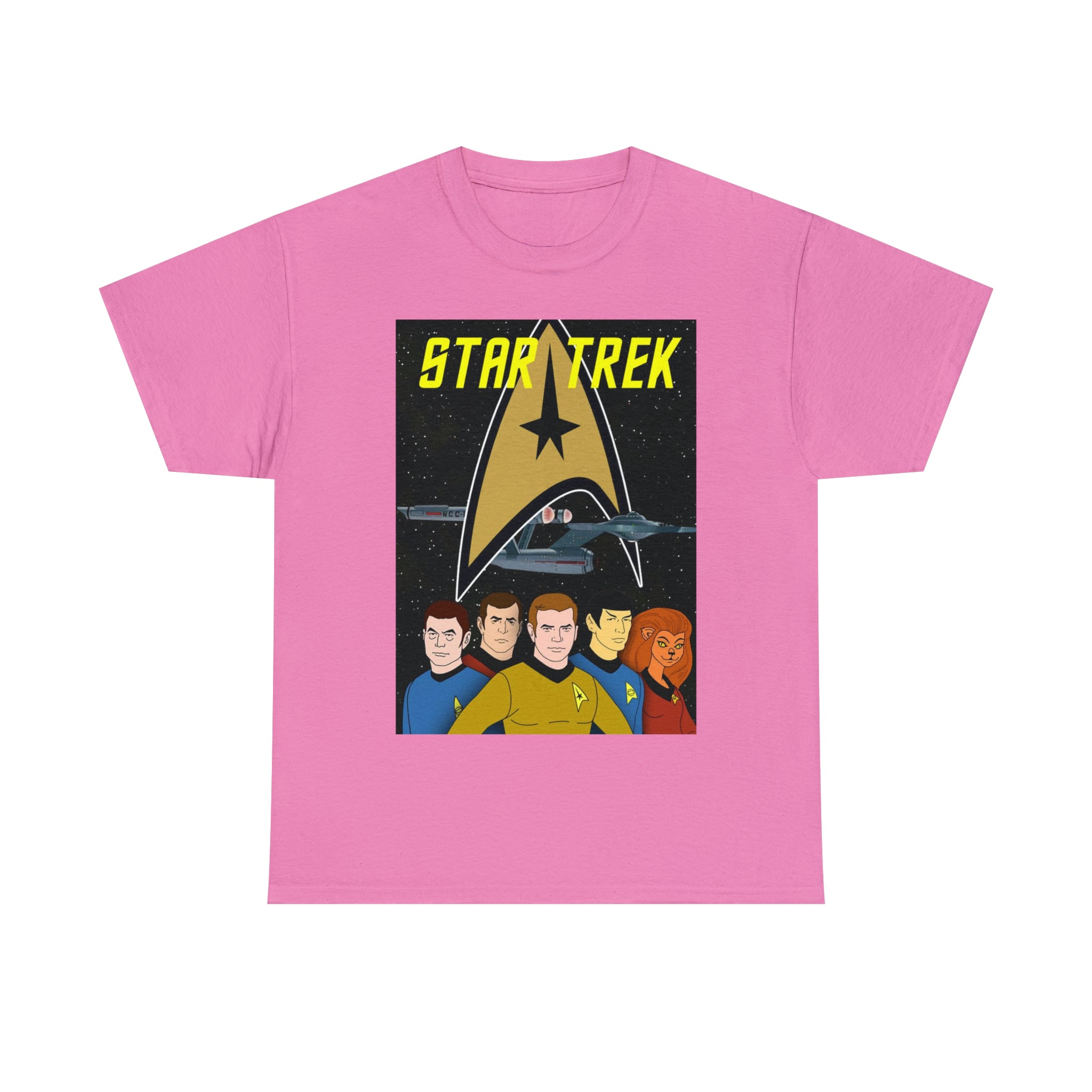 Star Trek Cartoon- Unisex Heavy Cotton T-Shirt - Creations by Chris and Carlos