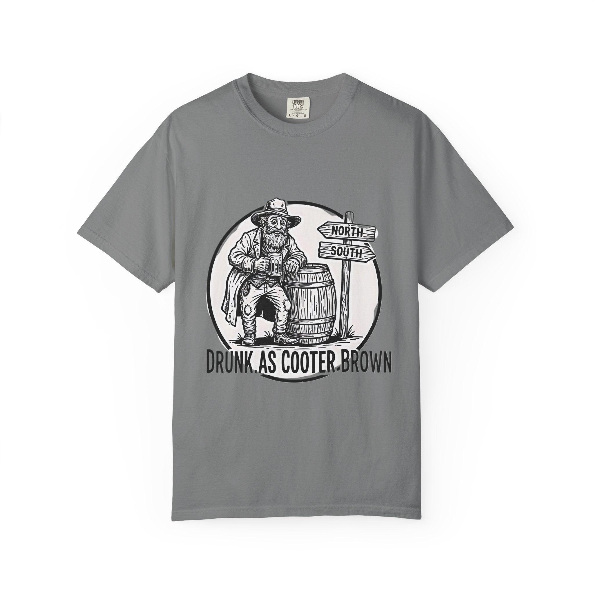 Drunk as Cooter Brown T-Shirt — Vintage Country Barrel Graphic Tee - Creations by Chris and Carlos