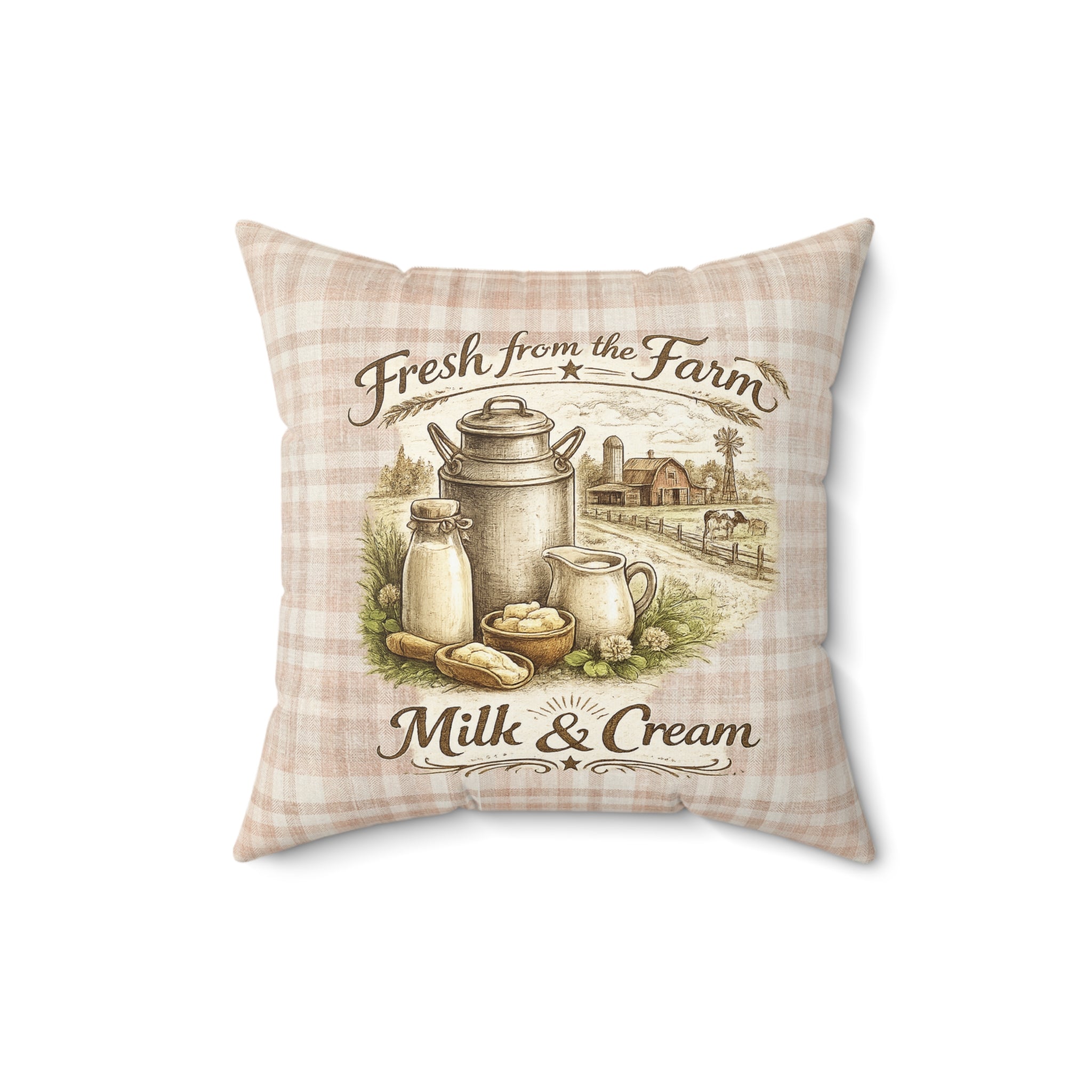Old Soul Harvest™ Heirloom Plaid Throw Pillow - Throw Pillow from Old Soul Harvest Campfire Circle