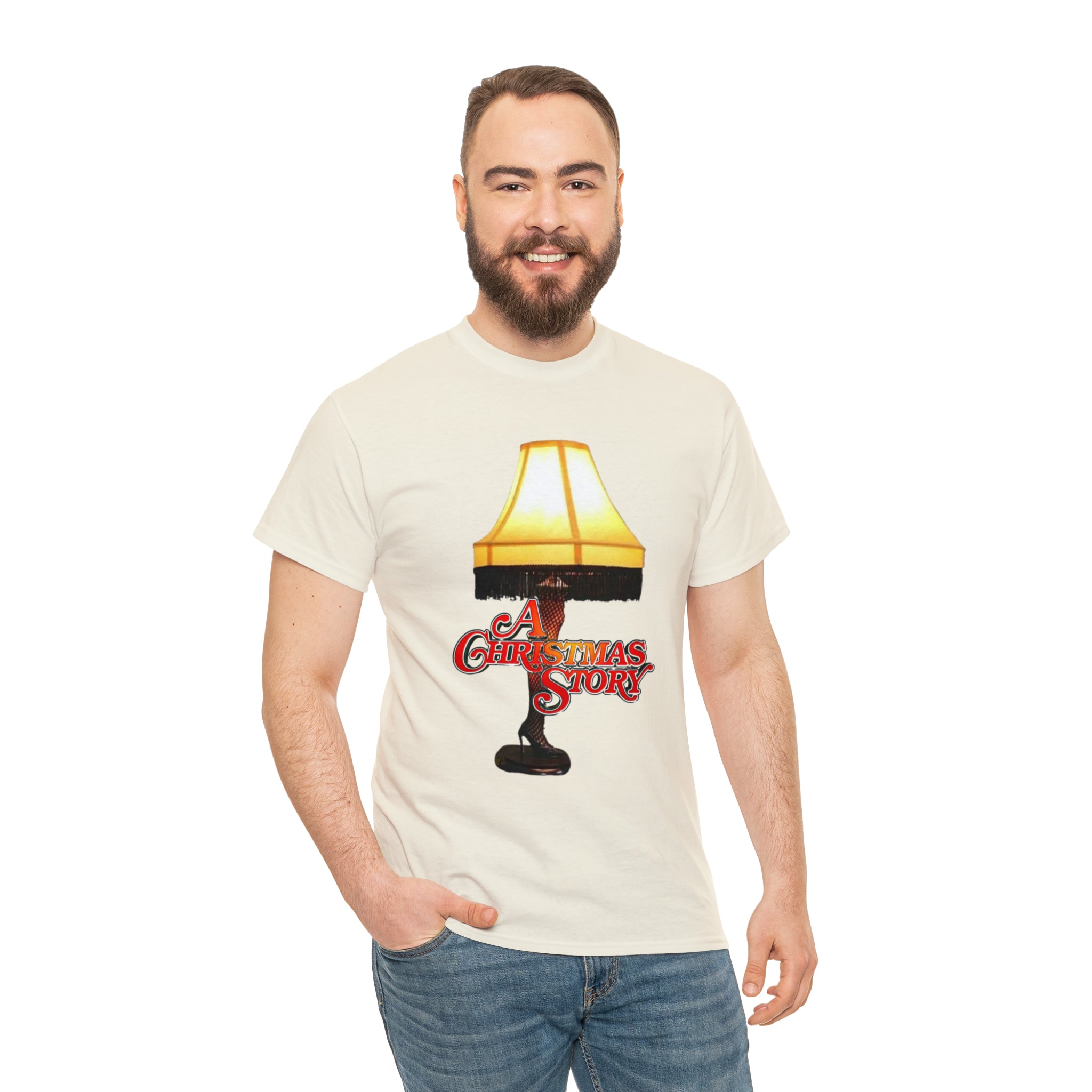 A Christmas Story- Leg Lamp Unisex Heavy Cotton T-Shirt - Creations by Chris and Carlos
