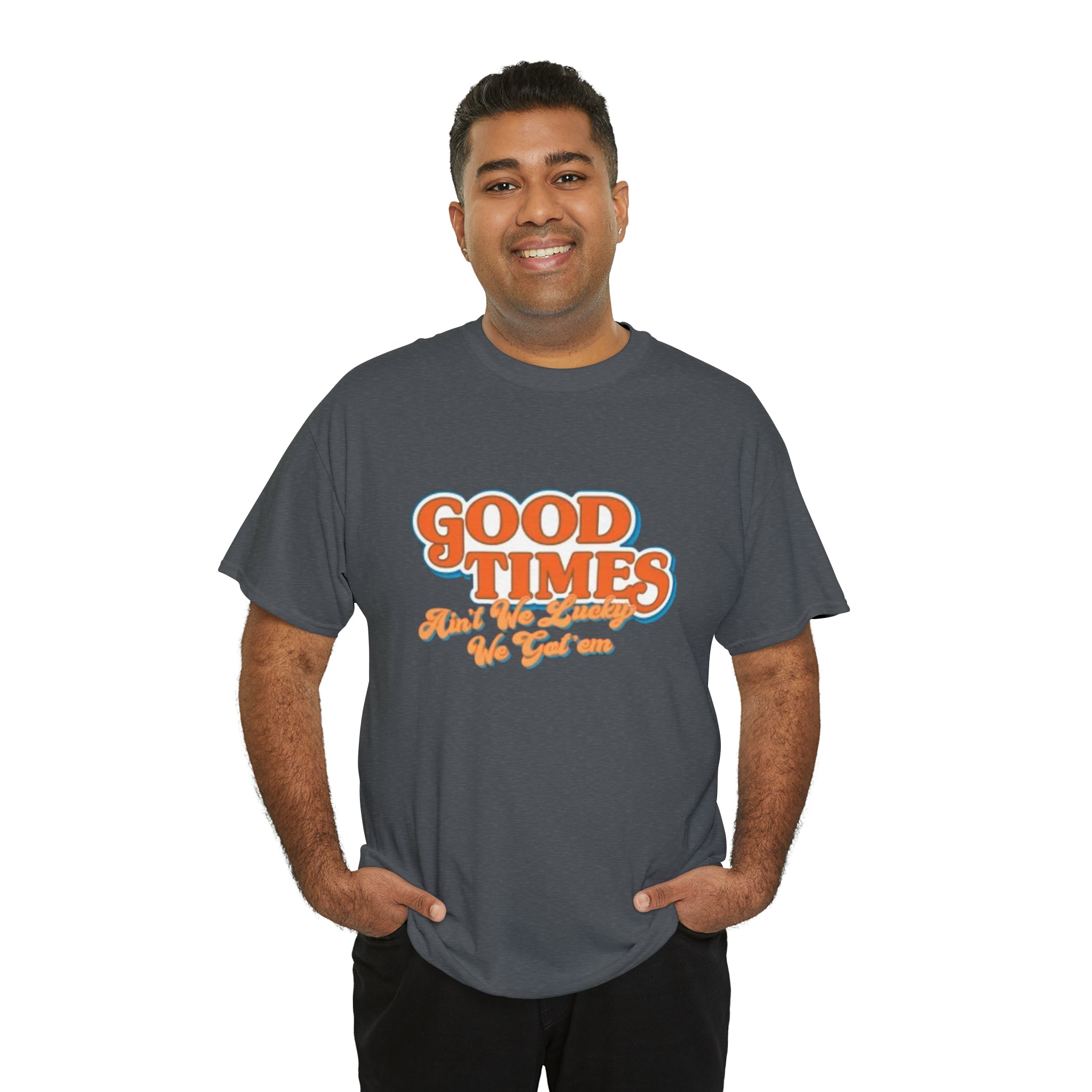 Good Times 70's TV Show- Unisex Heavy Cotton T-Shirt - Creations by Chris and Carlos