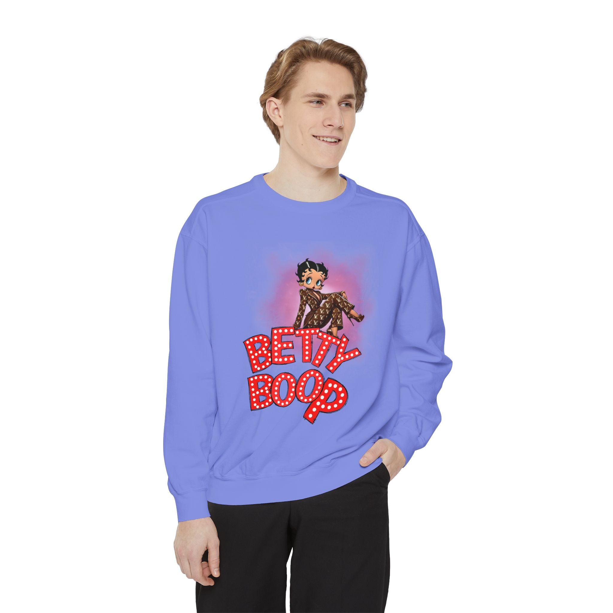 Betty Boop Retro Logo Sweatshirt - Creations by Chris and Carlos