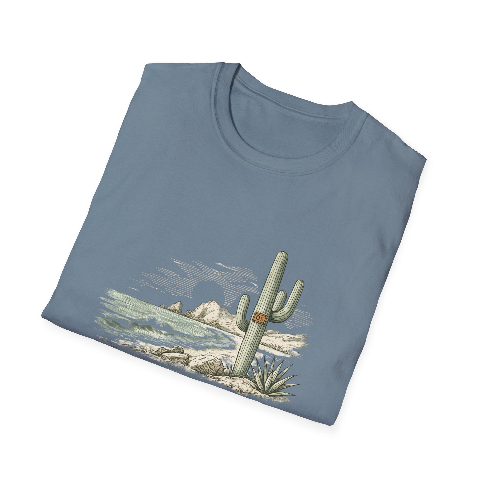 Los Cabos Desert Coast T-Shirt — Vintage Cactus Beach Graphic - Creations by Chris and Carlos