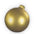 Gold Ornament Shaped Pillow — Custom Holiday Decorative Cushion