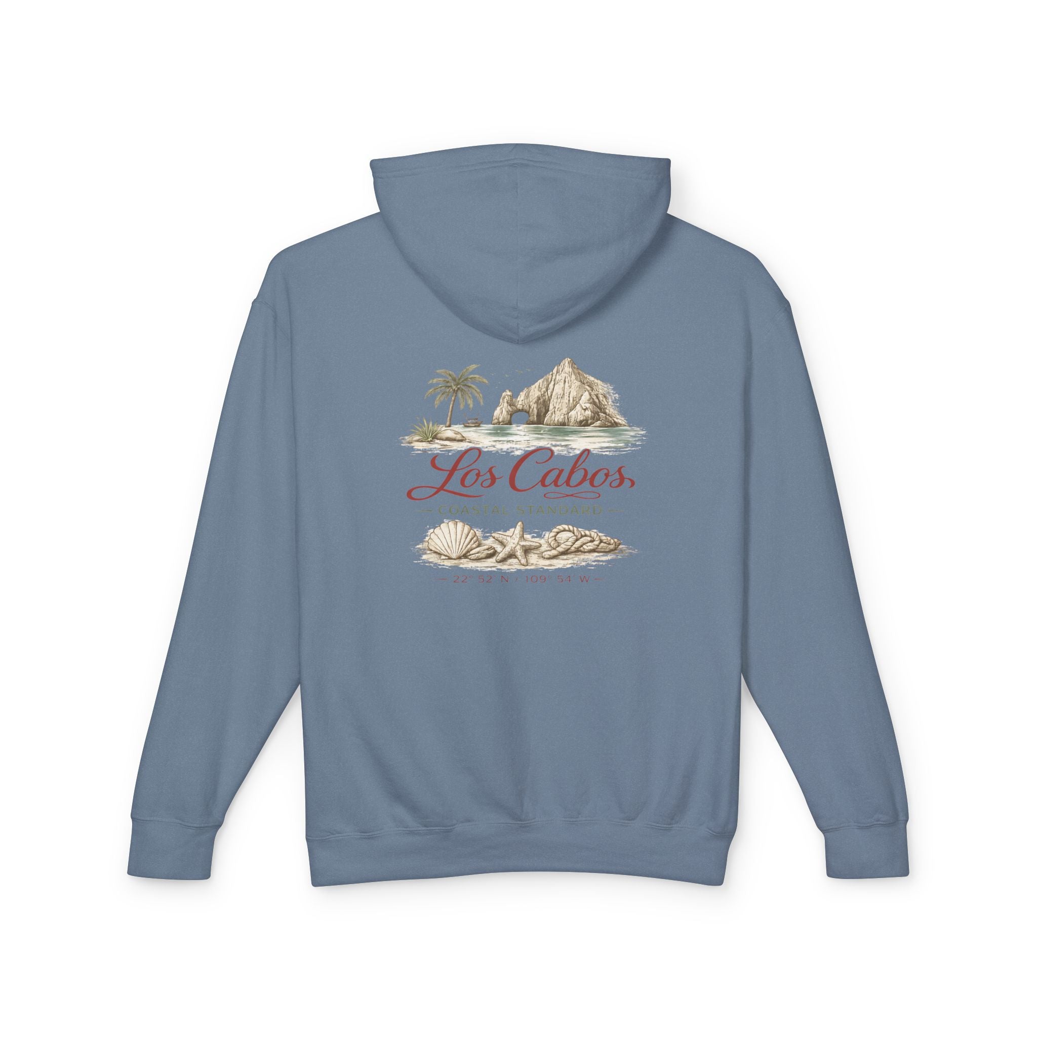Los Cabos Cactus Hoodie — Vintage Desert Beach Travel Sweatshirt - Creations by Chris and Carlos