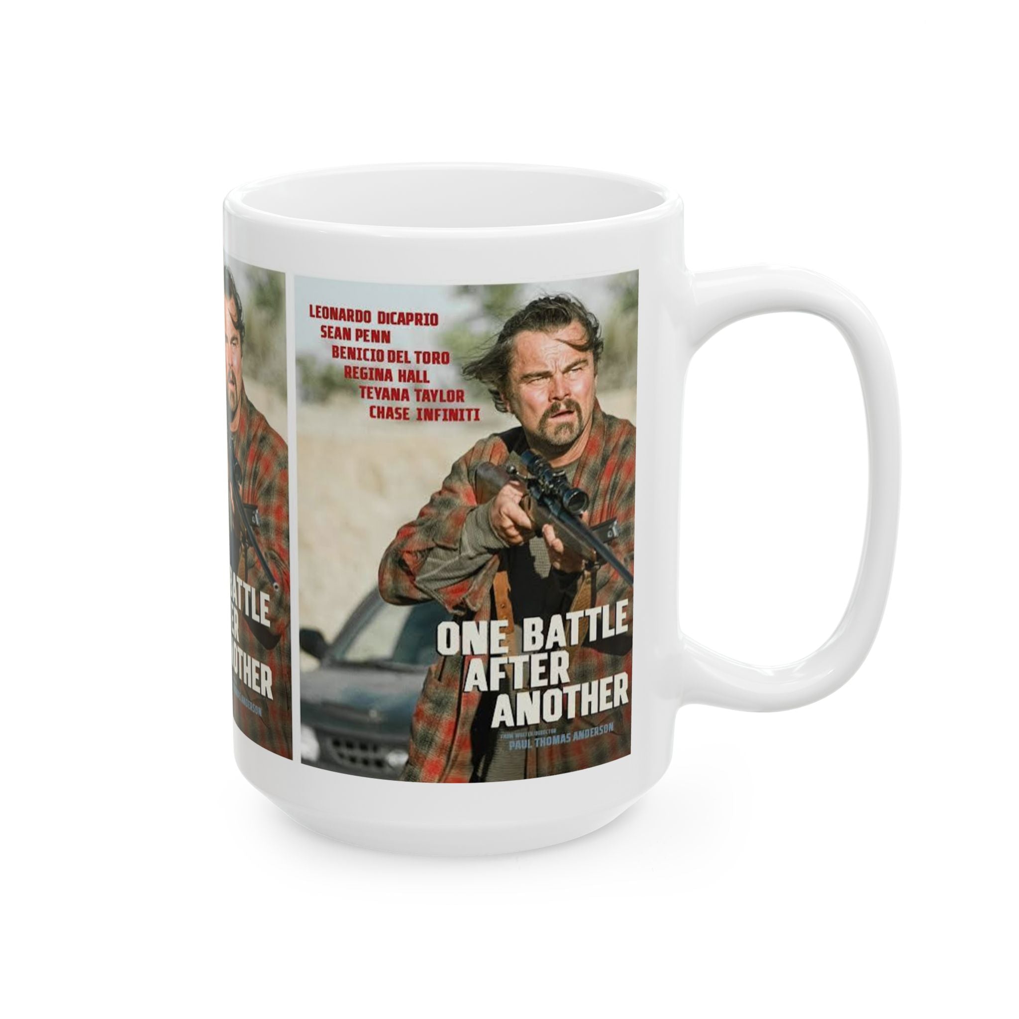 Mug — 'One Battle After Another' Action Movie Photo Mug (11oz & 15oz) - Creations by Chris and Carlos