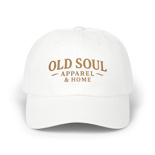 Old Soul Classic Dad Cap – Vintage Embroidered Baseball Hat - Creations by Chris and Carlos