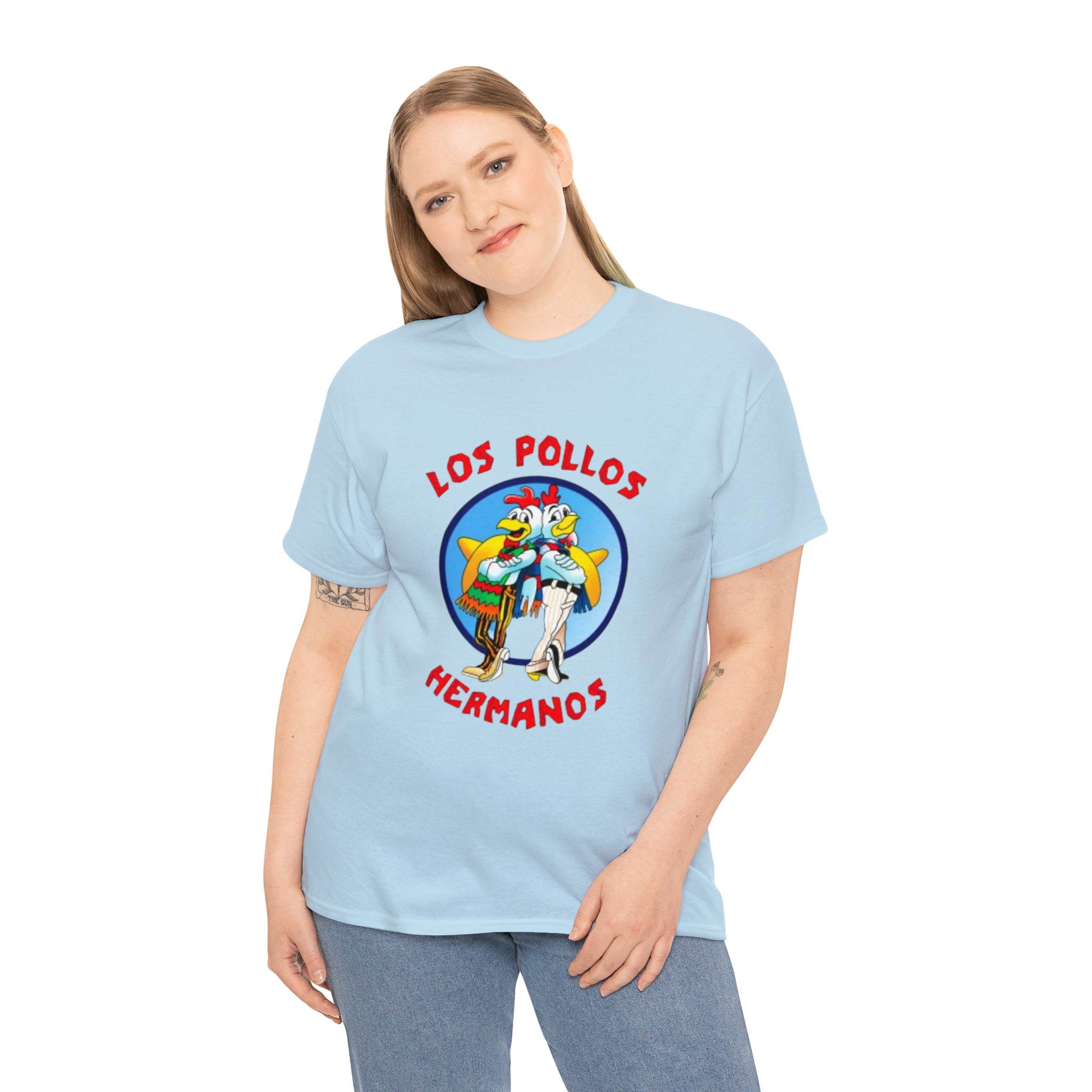 Pollos- Unisex Heavy Cotton T-Shirt - Creations by Chris and Carlos