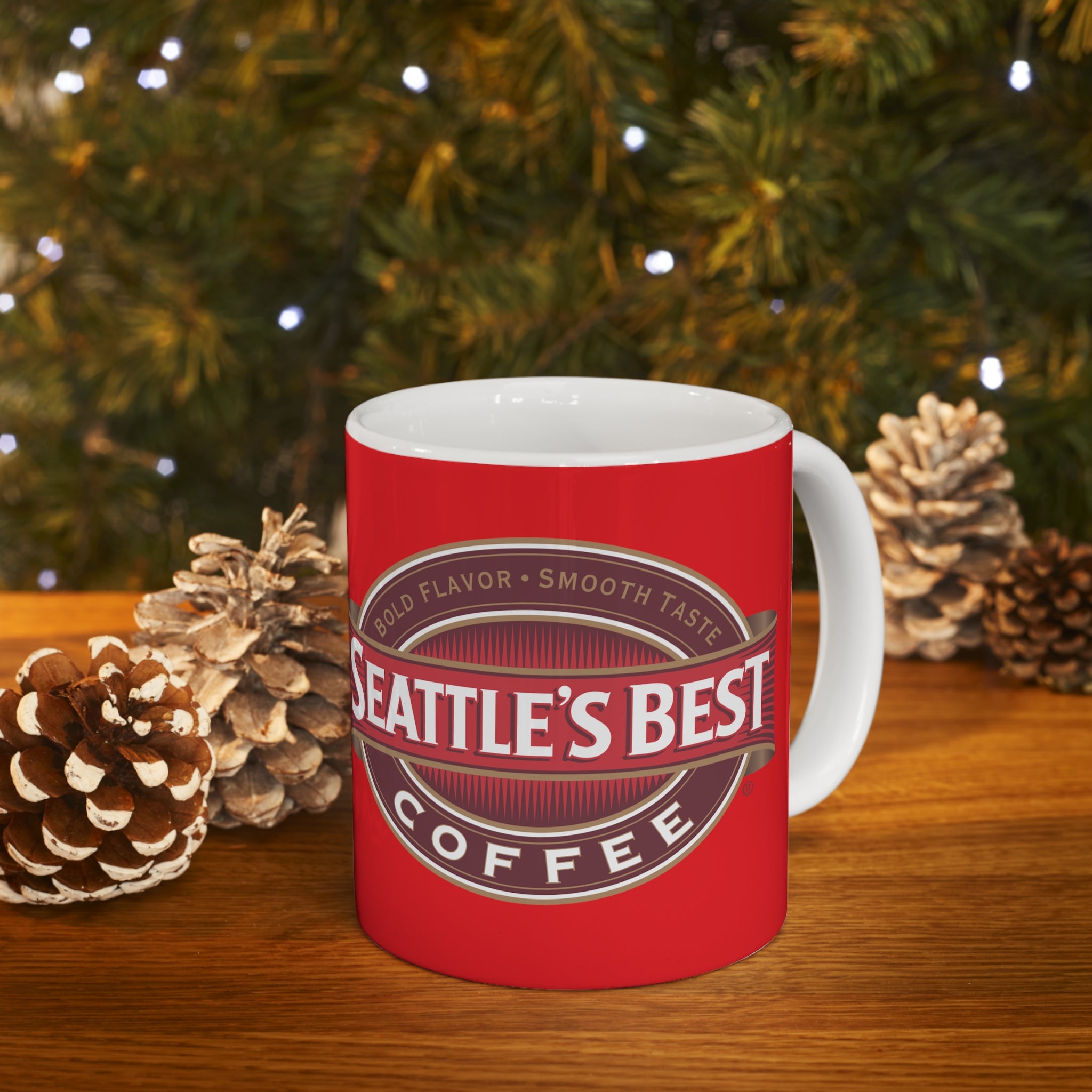 Seattle's Best Coffee- White Ceramic Mug - Creations by Chris and Carlos