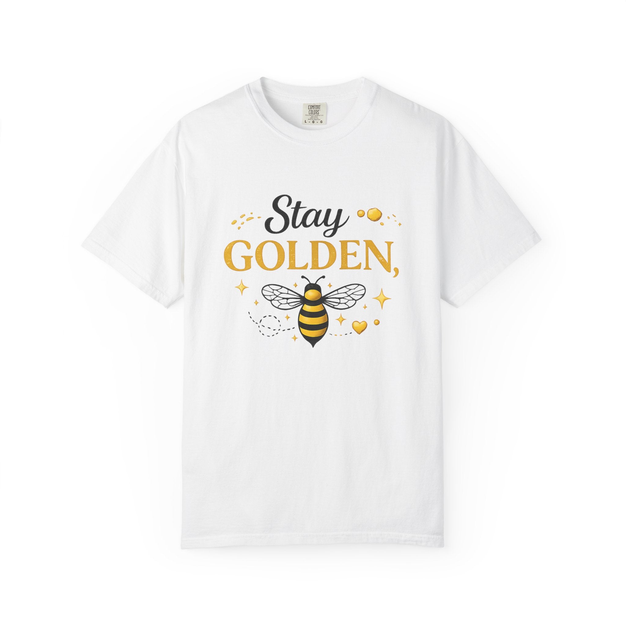 Stay Golden Bee T-Shirt — Inspirational Bee Graphic Tee - Creations by Chris and Carlos