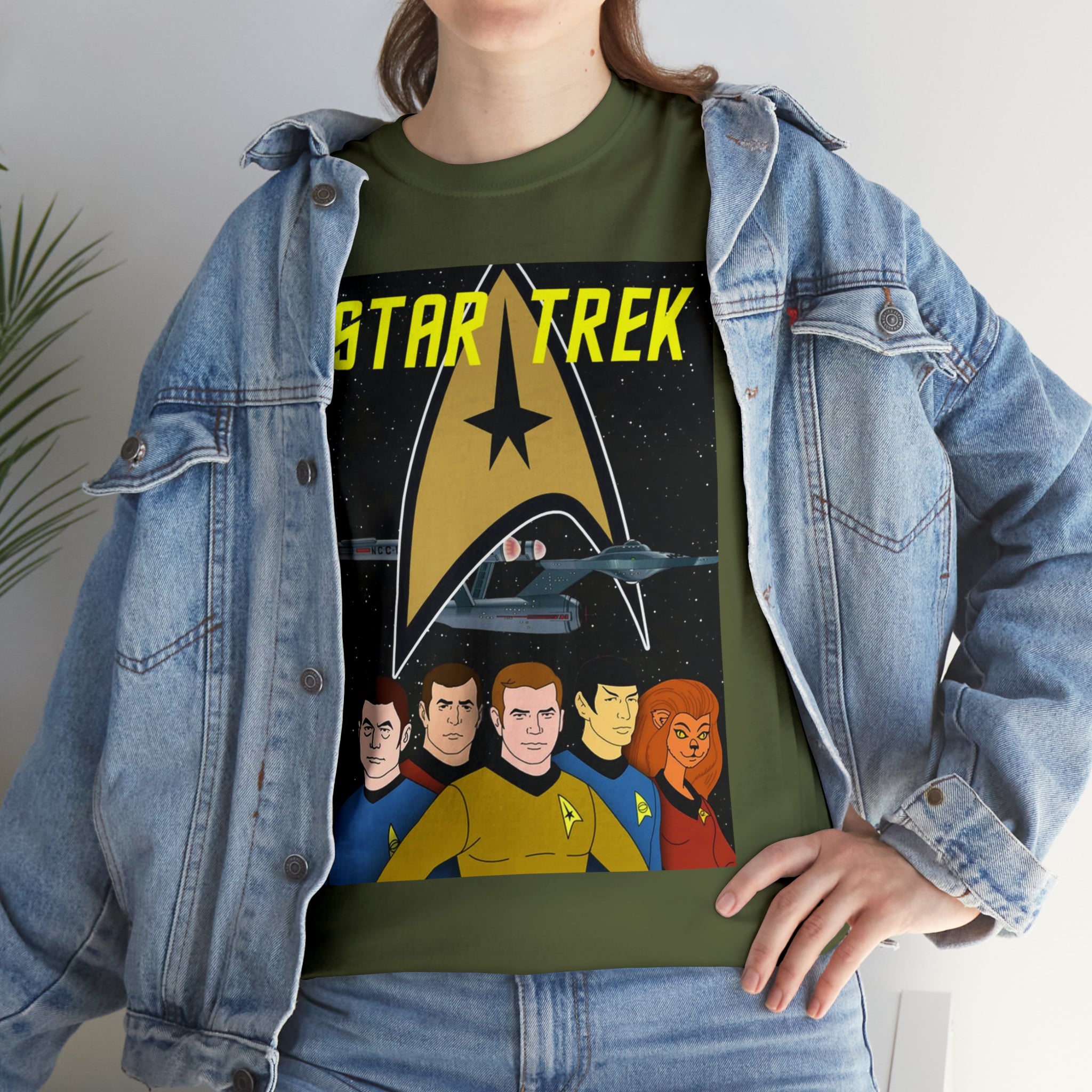 Star Trek Cartoon- Unisex Heavy Cotton T-Shirt - Creations by Chris and Carlos