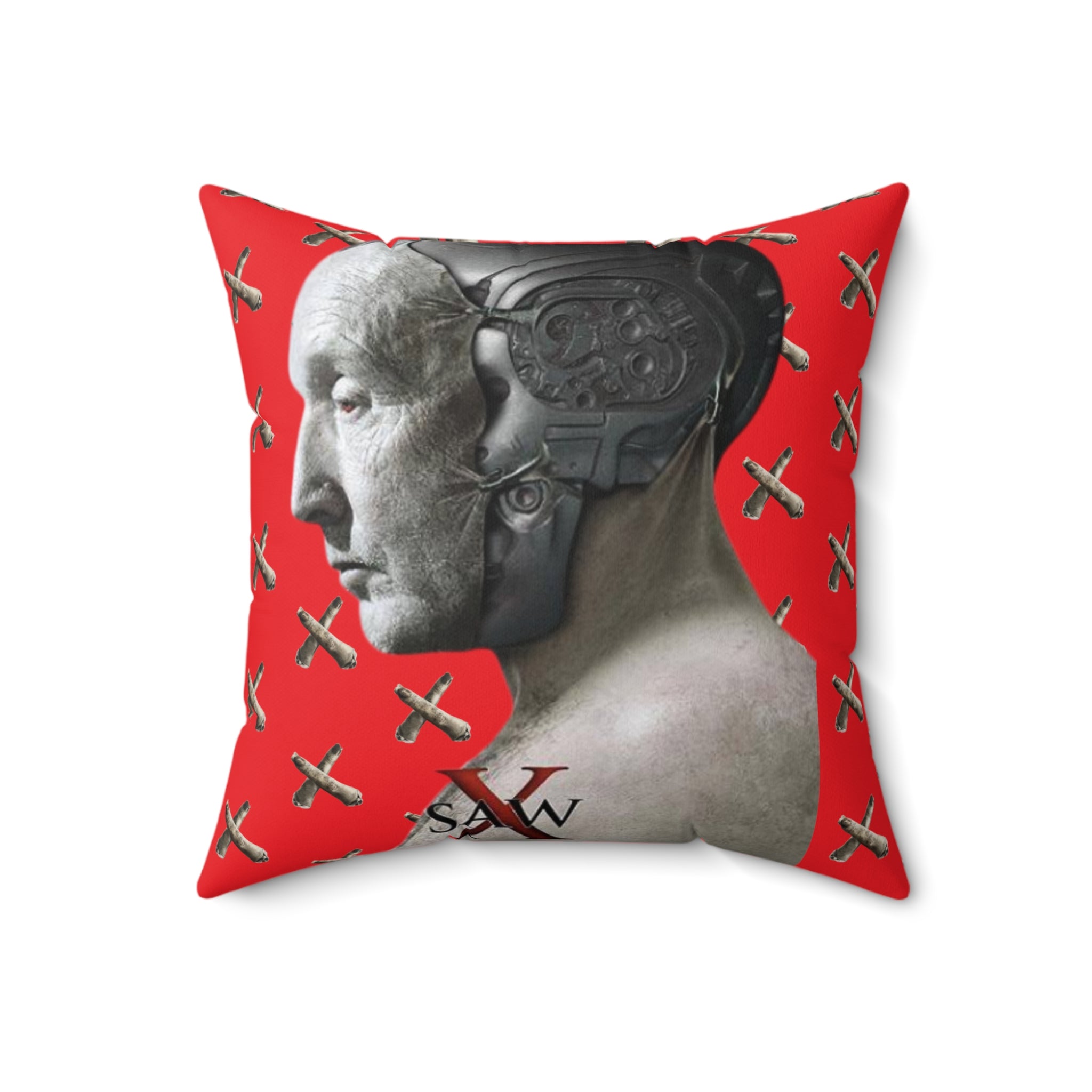 Saw X Movie- Spun Square Pillow - Creations by Chris and Carlos