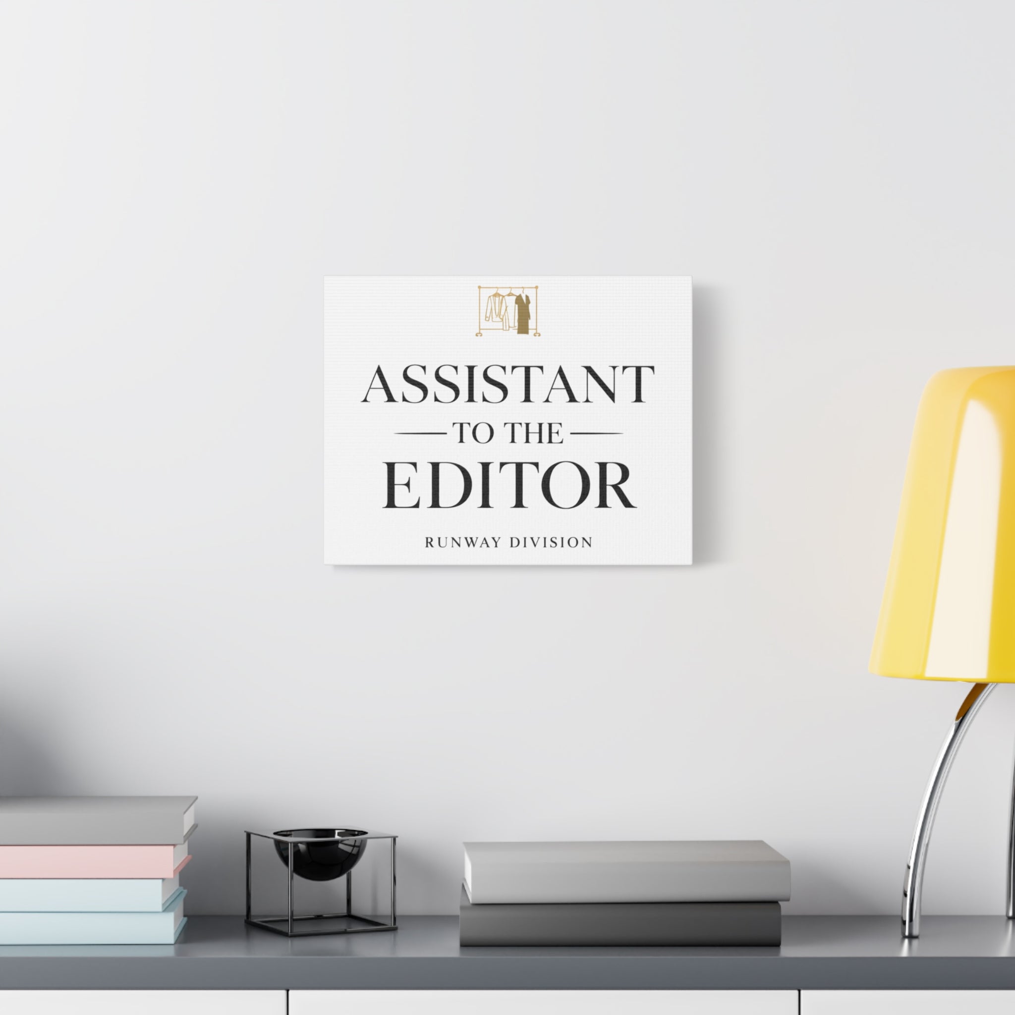 Assistant to the Editor Stretched Canvas Wall Art – Runway Division Office Decor - Creations by Chris and Carlos