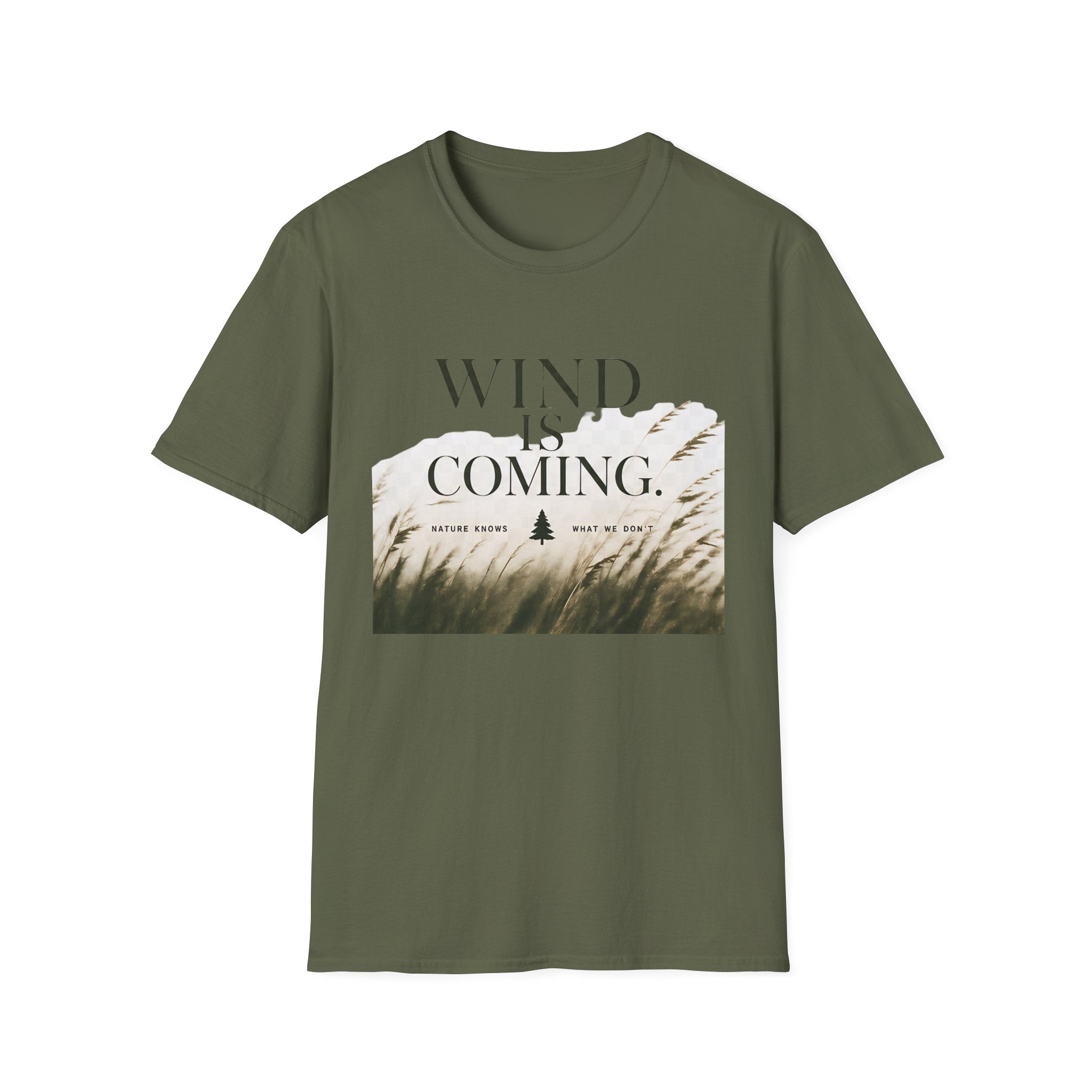 Wind Is Coming T-Shirt — Nature Breeze Graphic Tee - Creations by Chris and Carlos