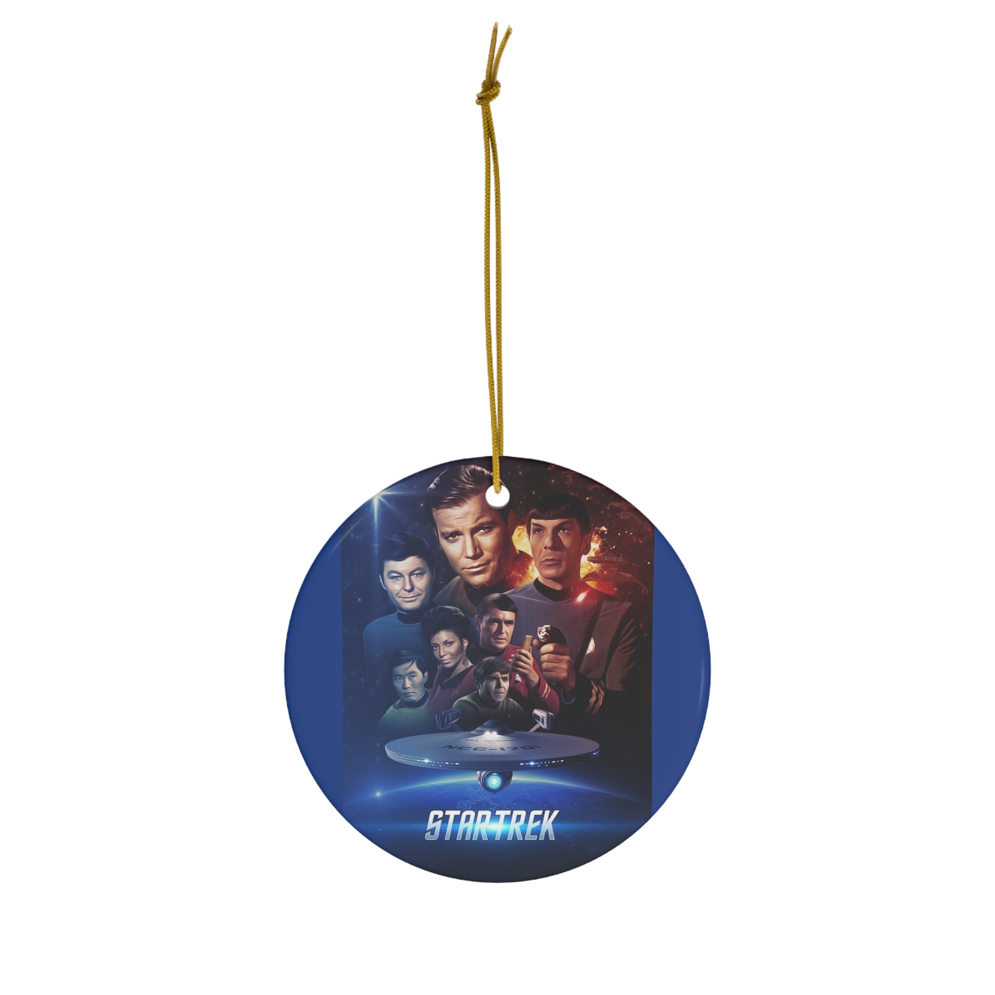Star Trek- Ceramic Ornament, 4 Shapes - Creations by Chris and Carlos