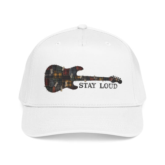 Stay Loud Plaid Electric Guitar Baseball Cap - Creations by Chris and Carlos