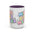 Mind Over Matter Accent Coffee Mug – Pastel Motivational Ceramic Mug (11/15oz)