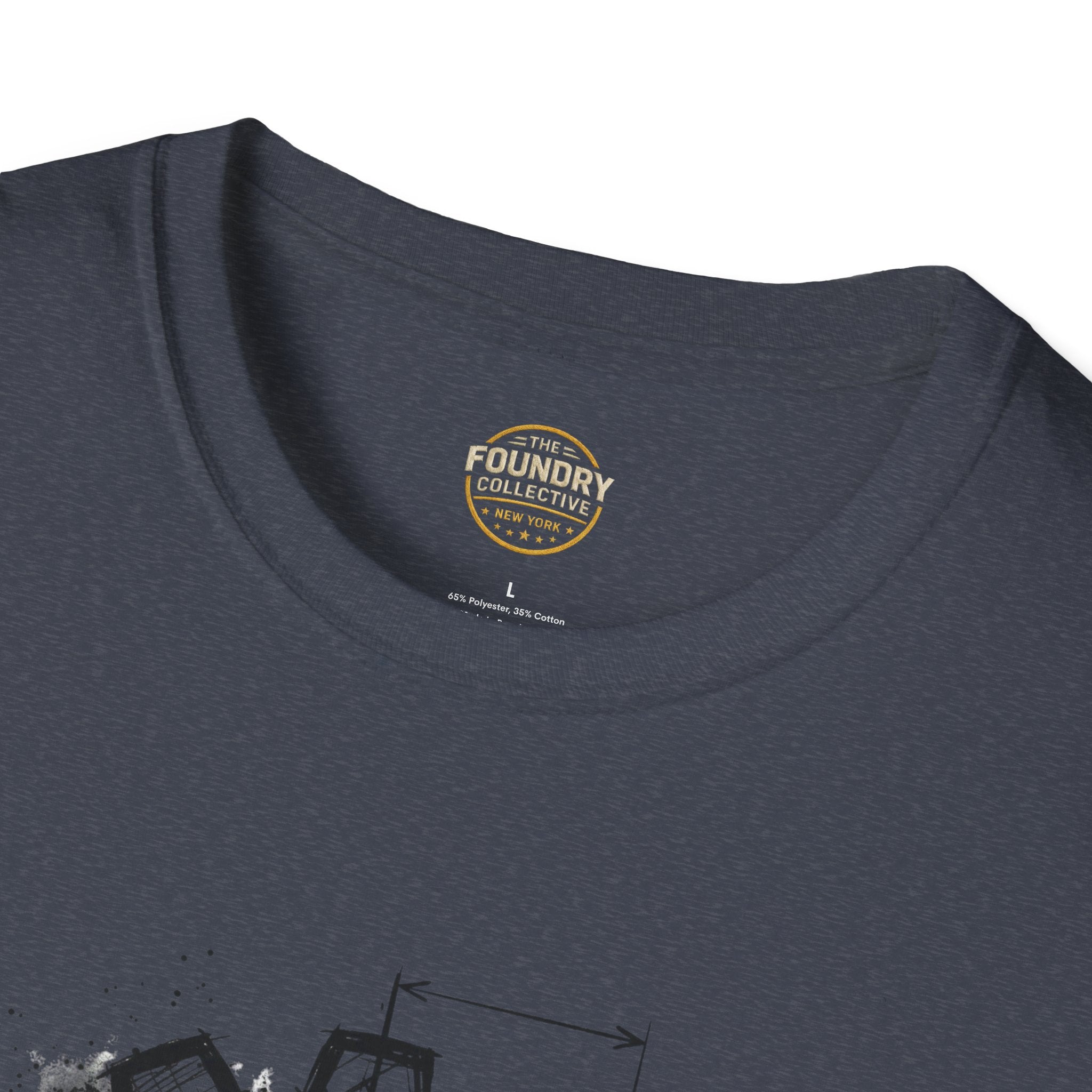 The Foundry Collective Gear Blueprint T-Shirt — Mechanical Engineering Sketch Tee - Creations by Chris and Carlos